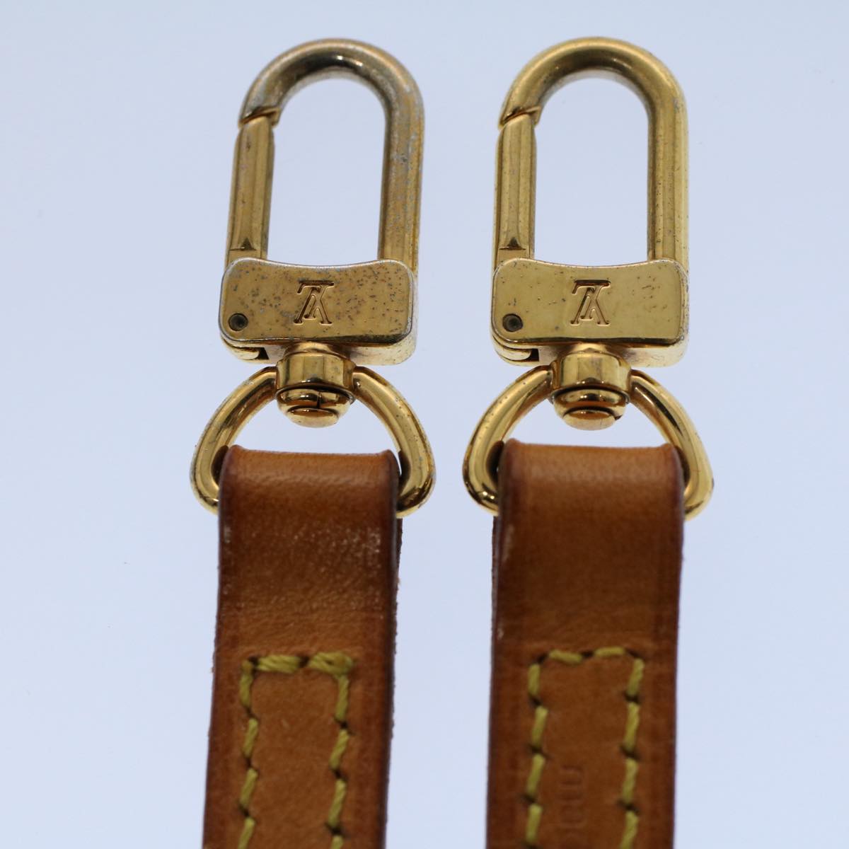 LOUIS VUITTON Shoulder Strap Leather 47.2"" Beige LV 56163