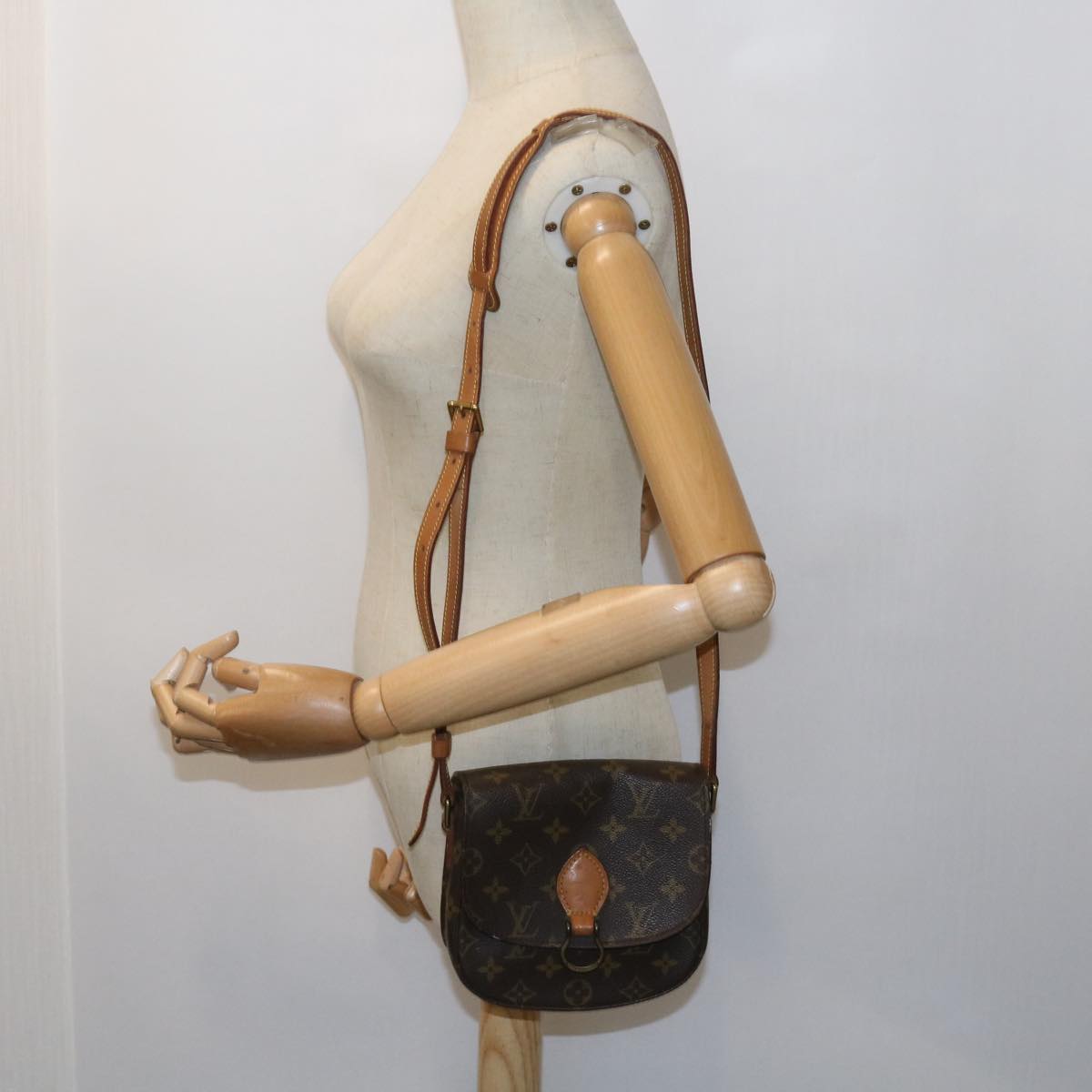 LOUIS VUITTON Monogram Saint Cloud PM Shoulder Bag M51244 LV 56179