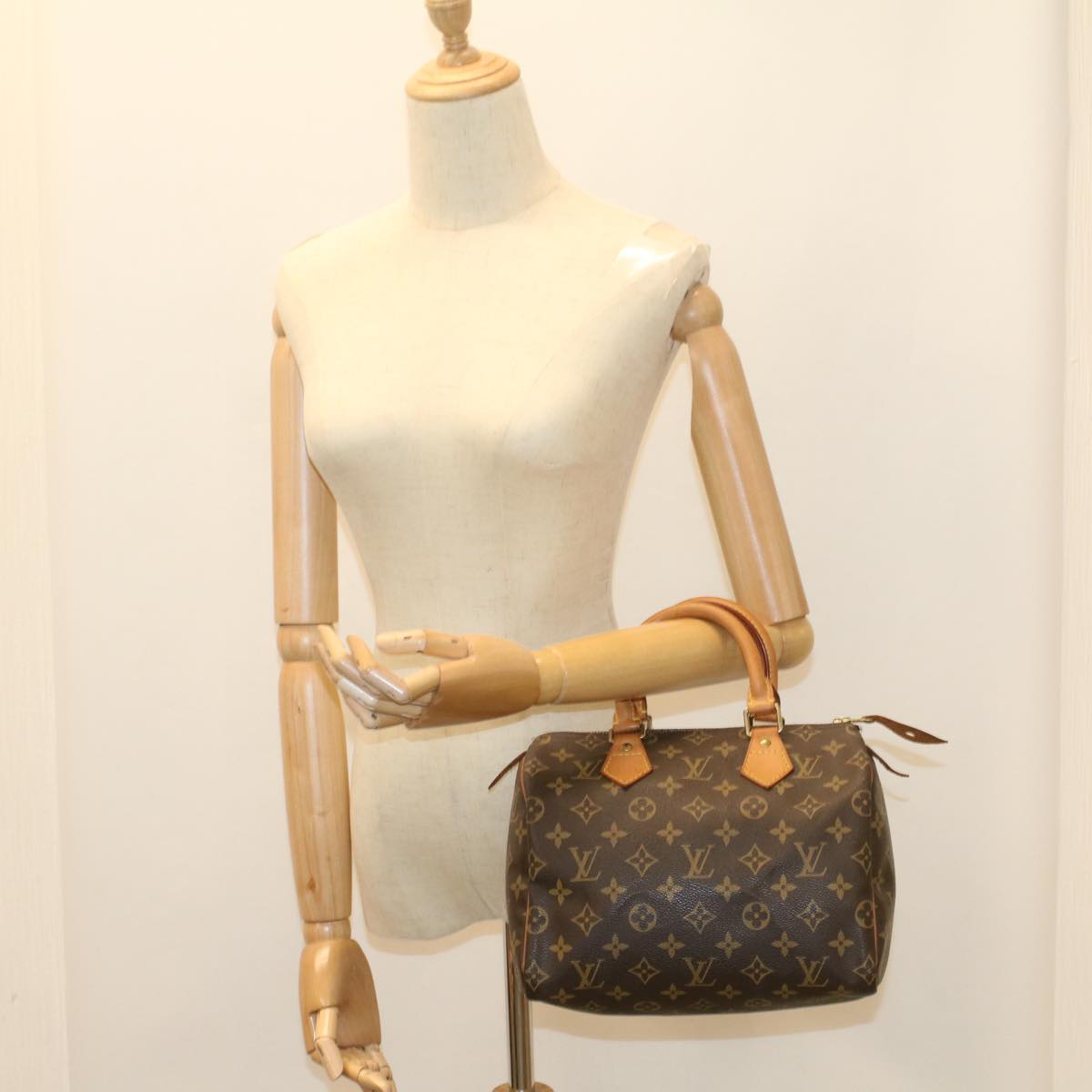 LOUIS VUITTON Monogram Speedy 25 Hand Bag M41528 LV 56651