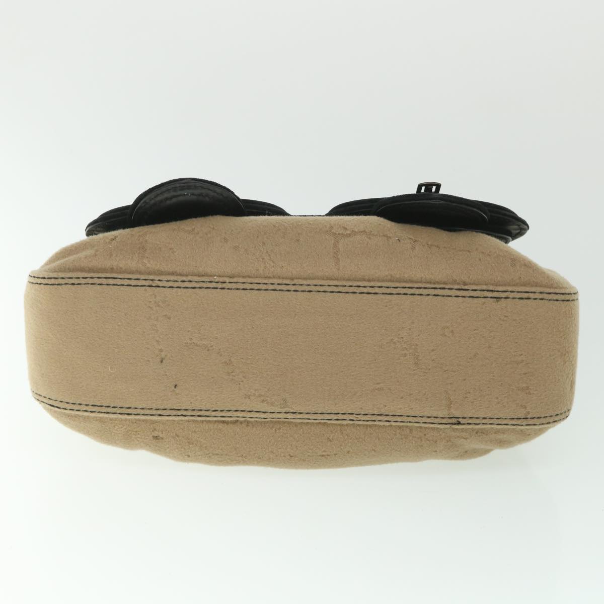 Luxury FendiShoulder Bag Cotton Beige Black56685