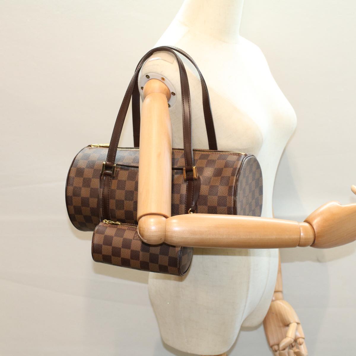 LOUIS VUITTON Damier Ebene Papillon 30 Hand Bag N51303 LV 56747A
