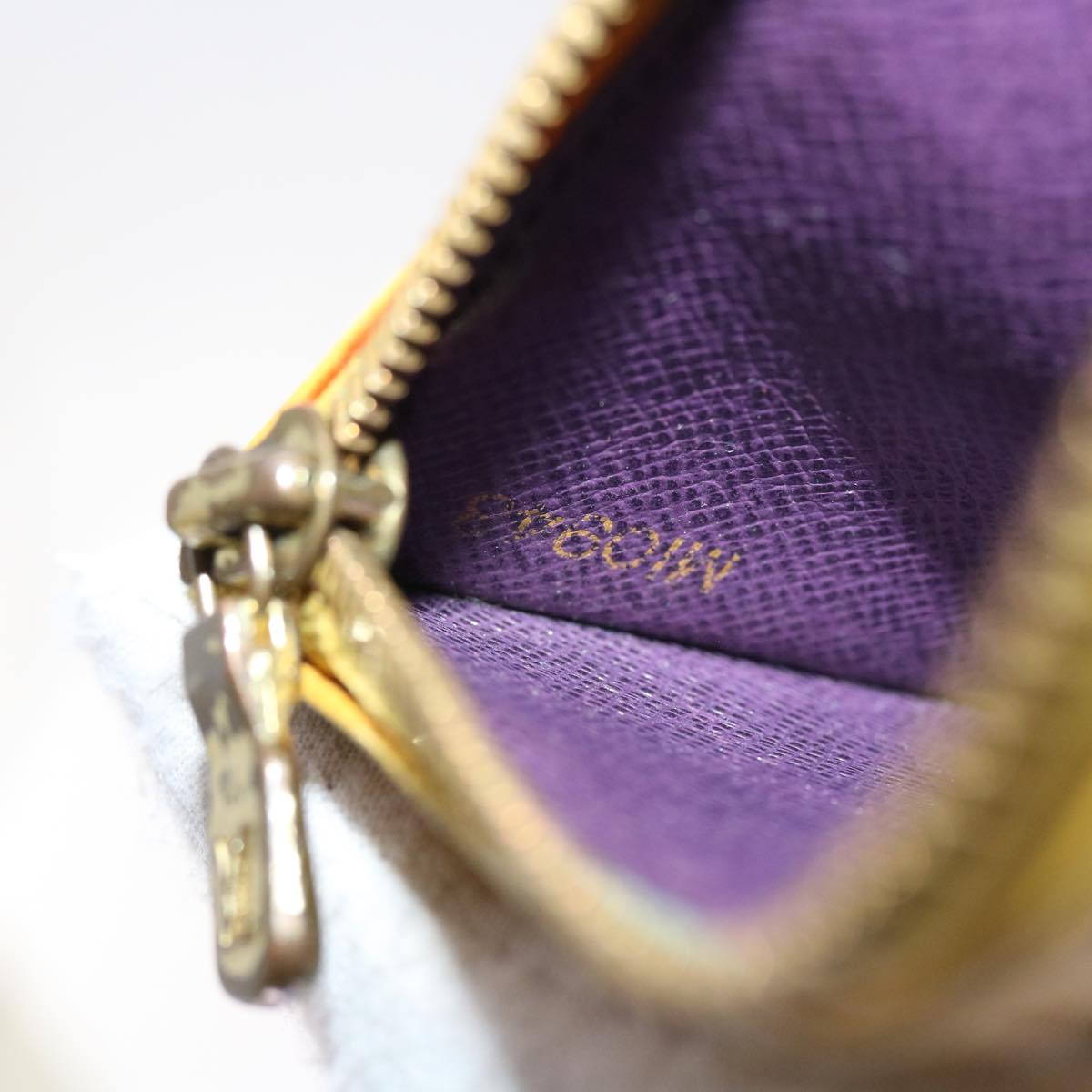 LOUIS VUITTON Epi Pochette Cles Coin Purse Yellow M63809 LV 56841