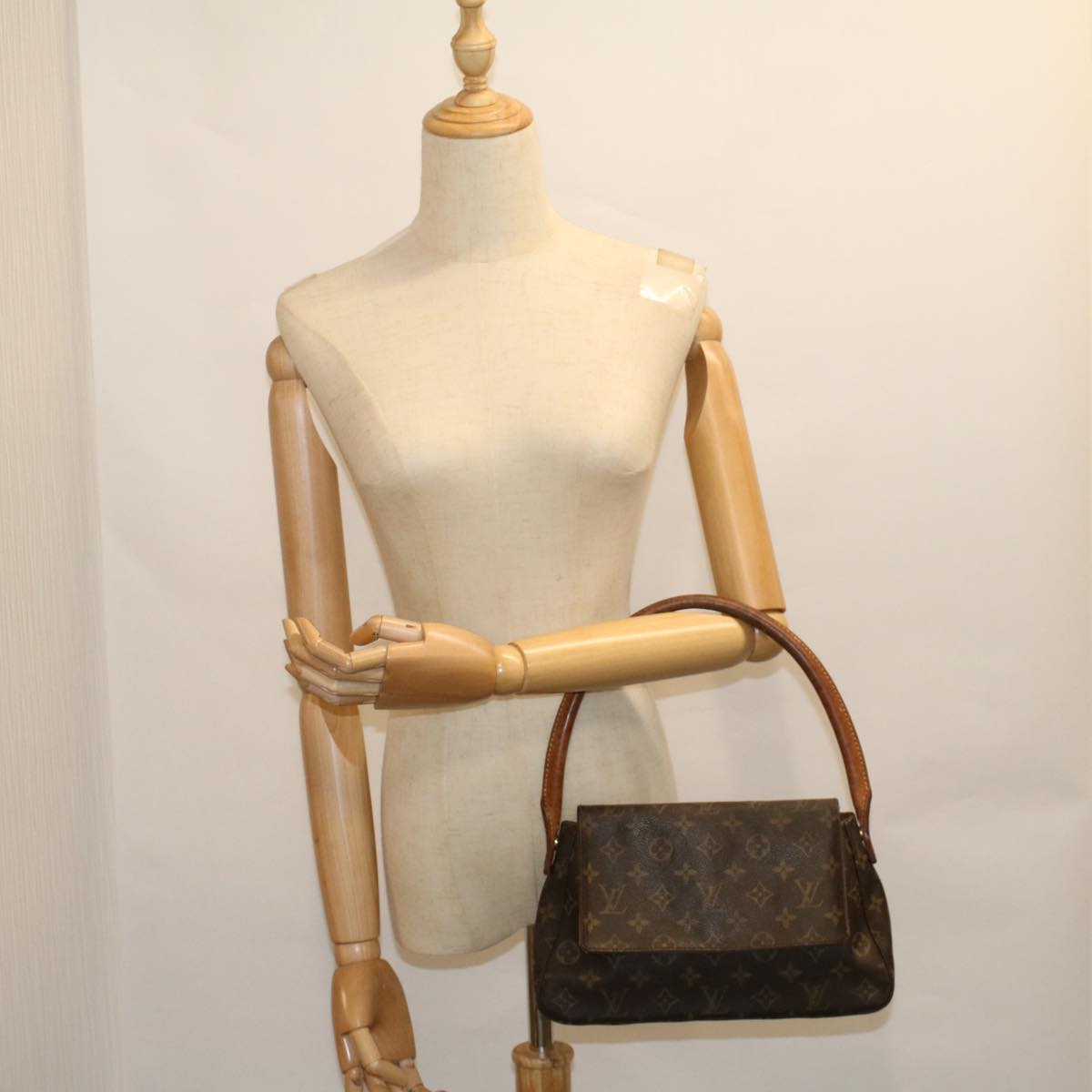LOUIS VUITTON Monogram Mini Looping Shoulder Bag M51147 LV 56940