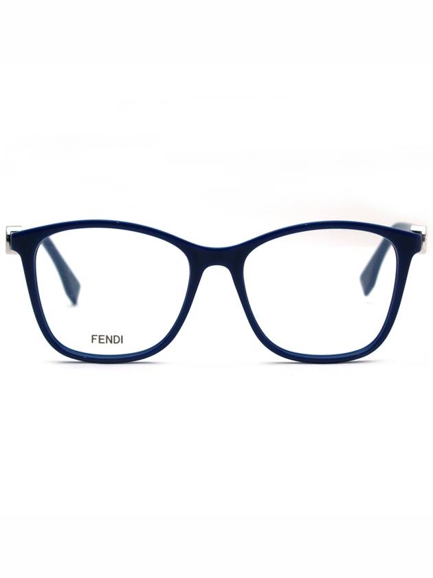 Luxury Fendi Eyewear Square Eyeglasses Blue