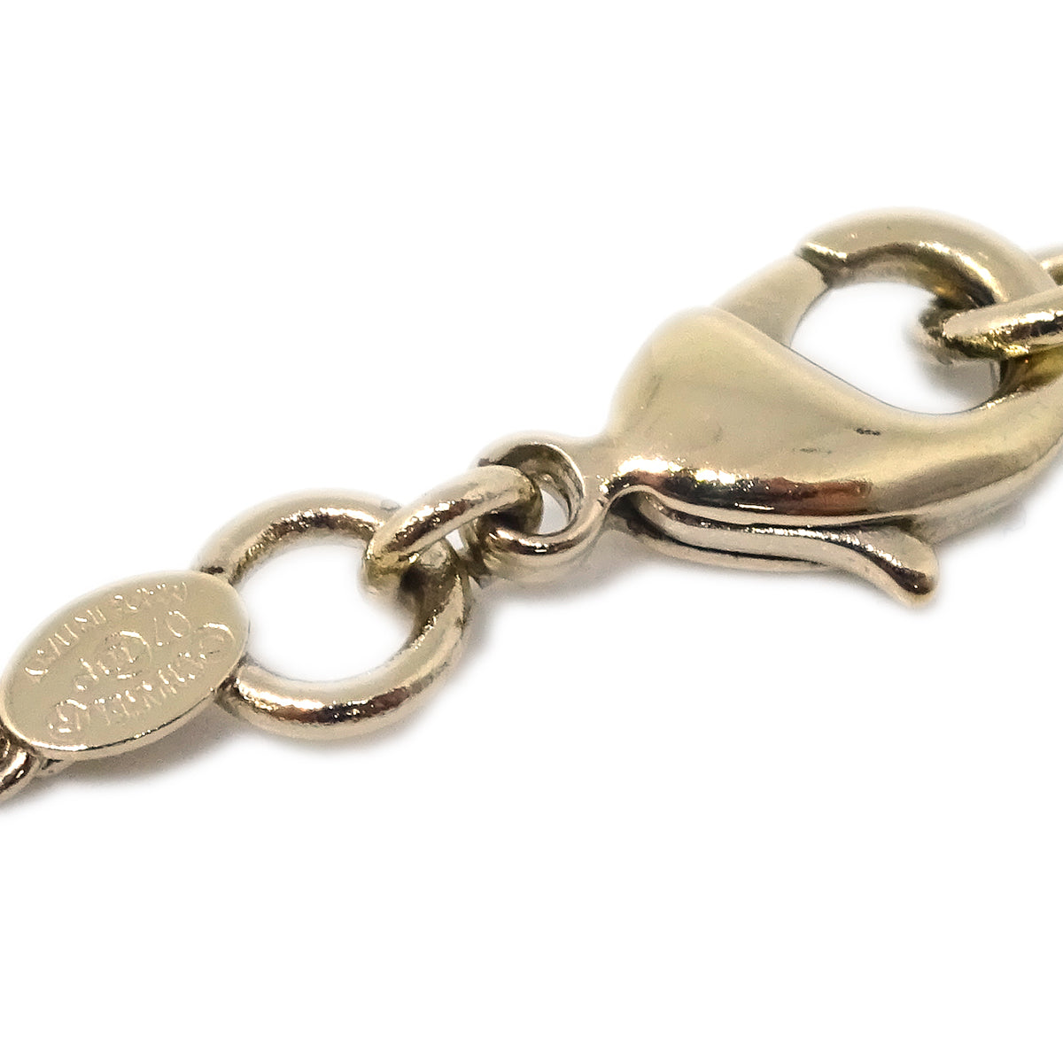 Chanel Bag Chain Pendant Necklace Gold 07P