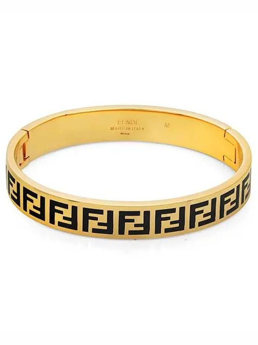 Luxury Fendi FF Logo Bracelet Gold