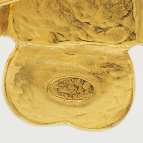 Chanel Gold Plated Coco Mark Brooch 96A