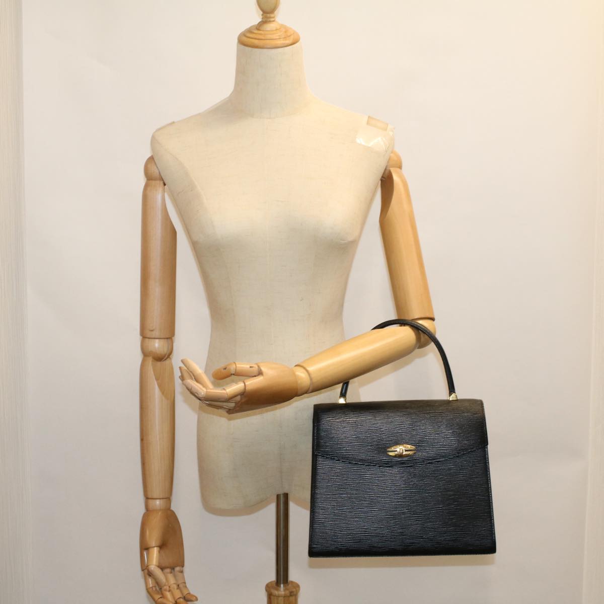 LOUIS VUITTON Epi Malesherbes Hand Bag Black M52372 LV 57480