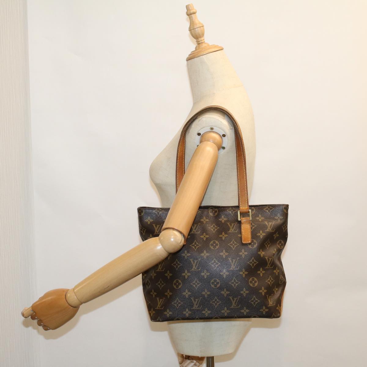 LOUIS VUITTON Monogram Cabas Piano Tote Bag M51148 LV 57511
