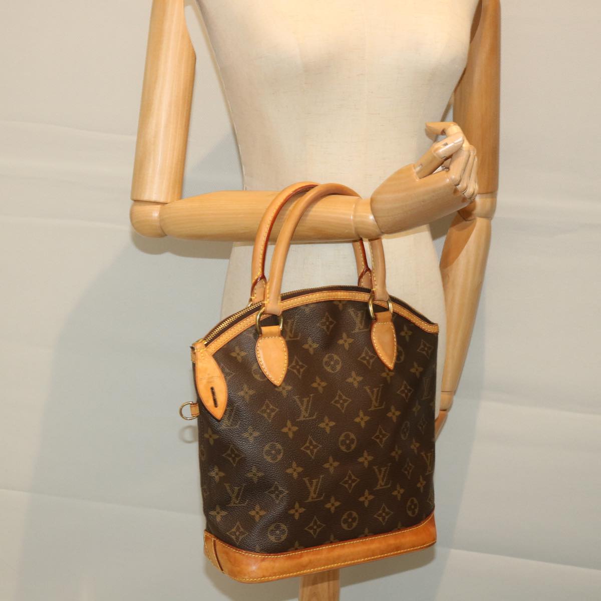 LOUIS VUITTON Monogram Lockit Hand Bag M40102 LV 57677