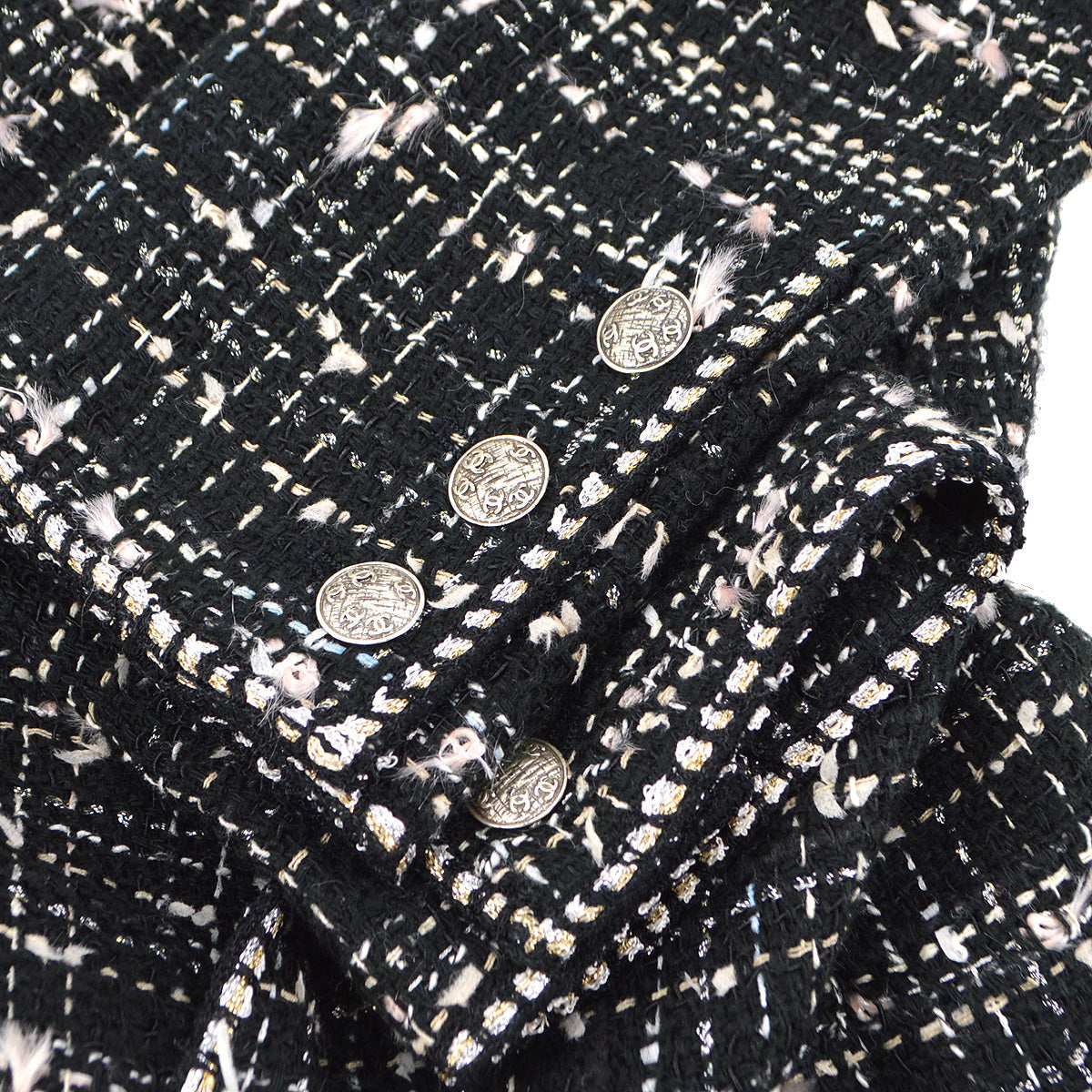 Luxury Chanel 2005 Cruise coat of arms double-breasted tweed coat #38