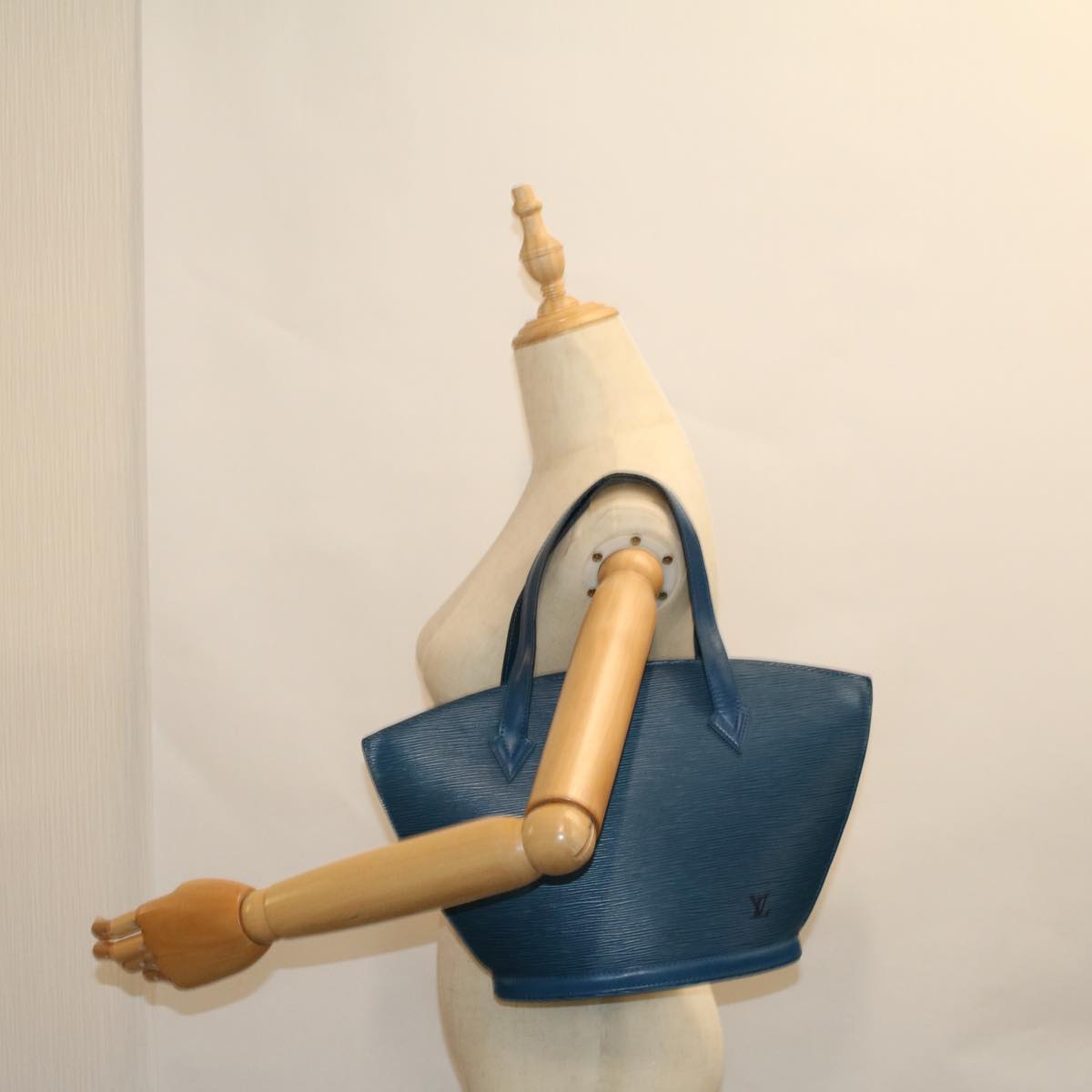 LOUIS VUITTON Epi Saint Jacques Hand Bag Blue M52265 LV 57732