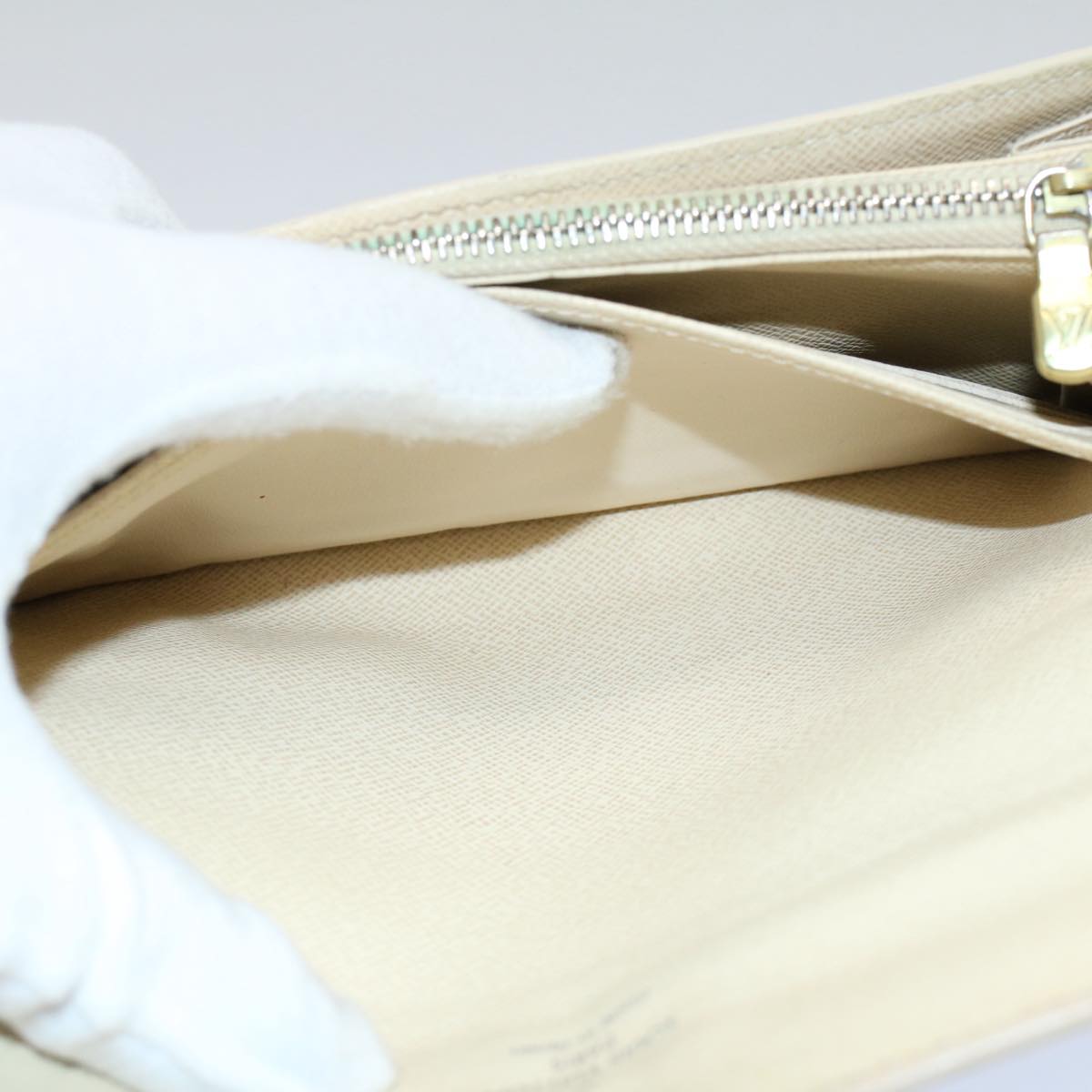 LOUIS VUITTON Damier Azur Portefeuille Sarah Long Wallet N63208 LV 57950