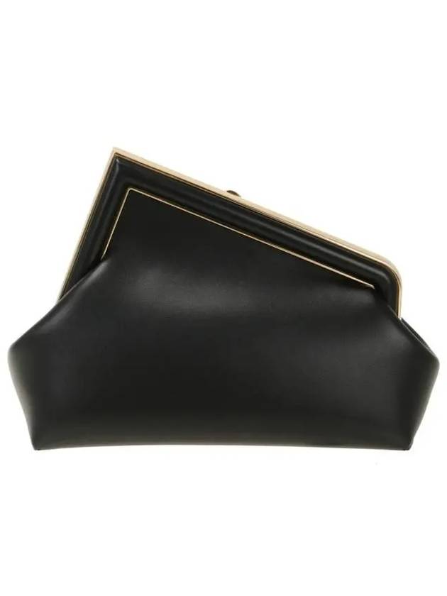 Luxury Fendi First Small Leather Shoulder Bag Black
