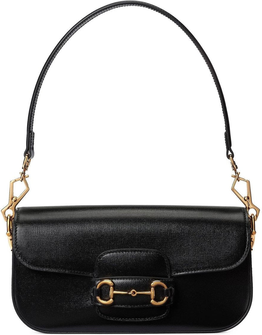 Luxury Gucci Trending 2025 Women's Timeless Luxury:Horsebit 1955 Tote in Nero | 7351781DB0G