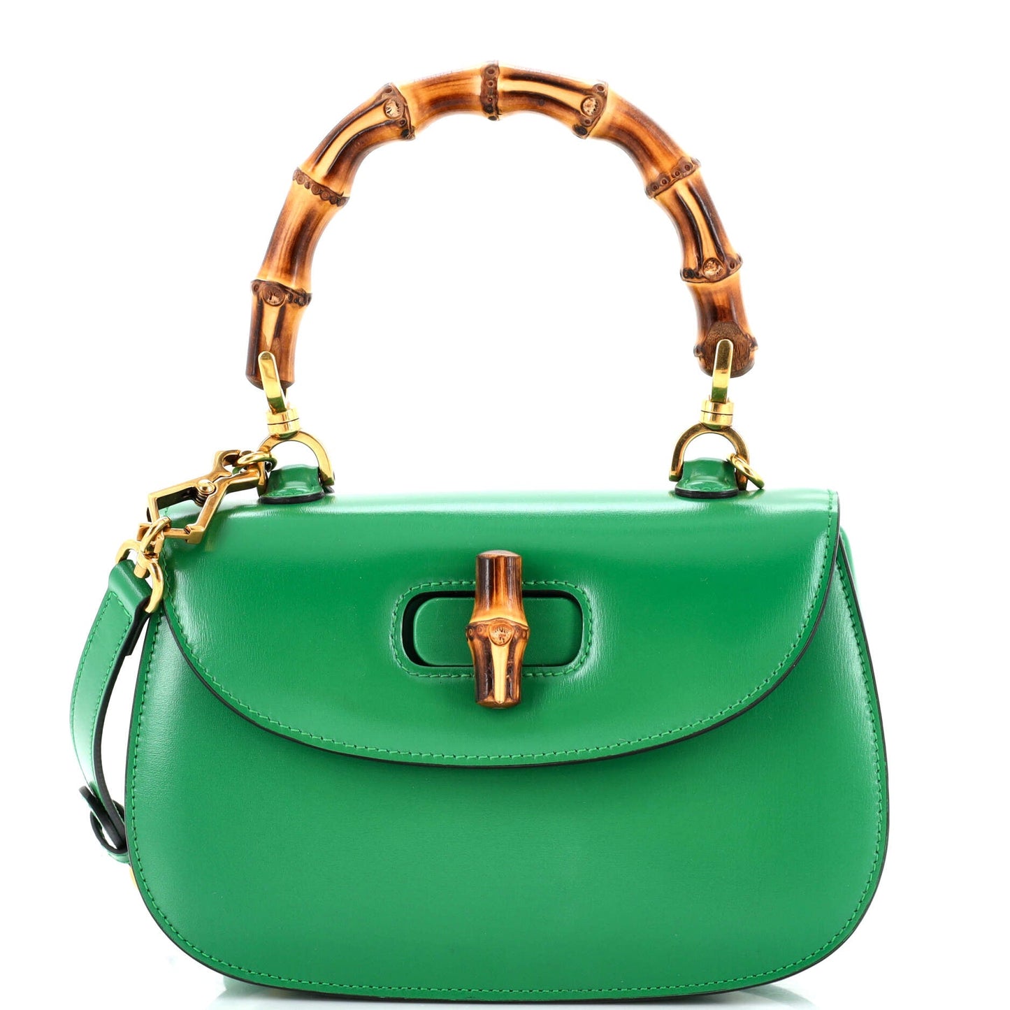 Luxury Gucci Trending 2025 Bamboo 1947 Top Handle Bag Leather Small