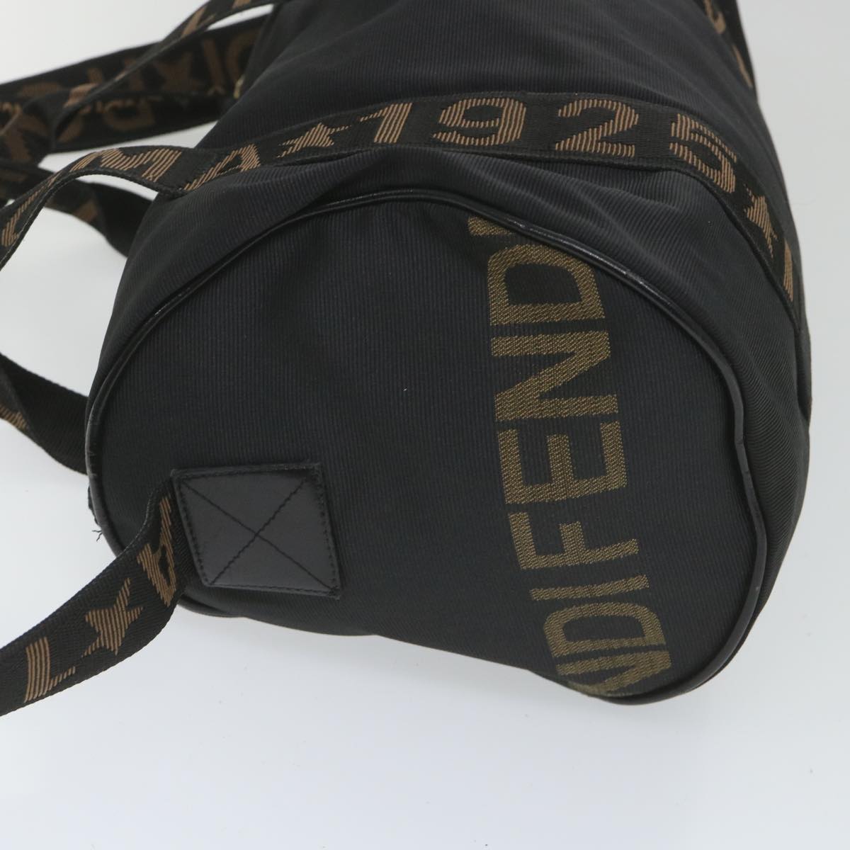 Luxury FendiHand Bag Nylon 2way Black Brown58157