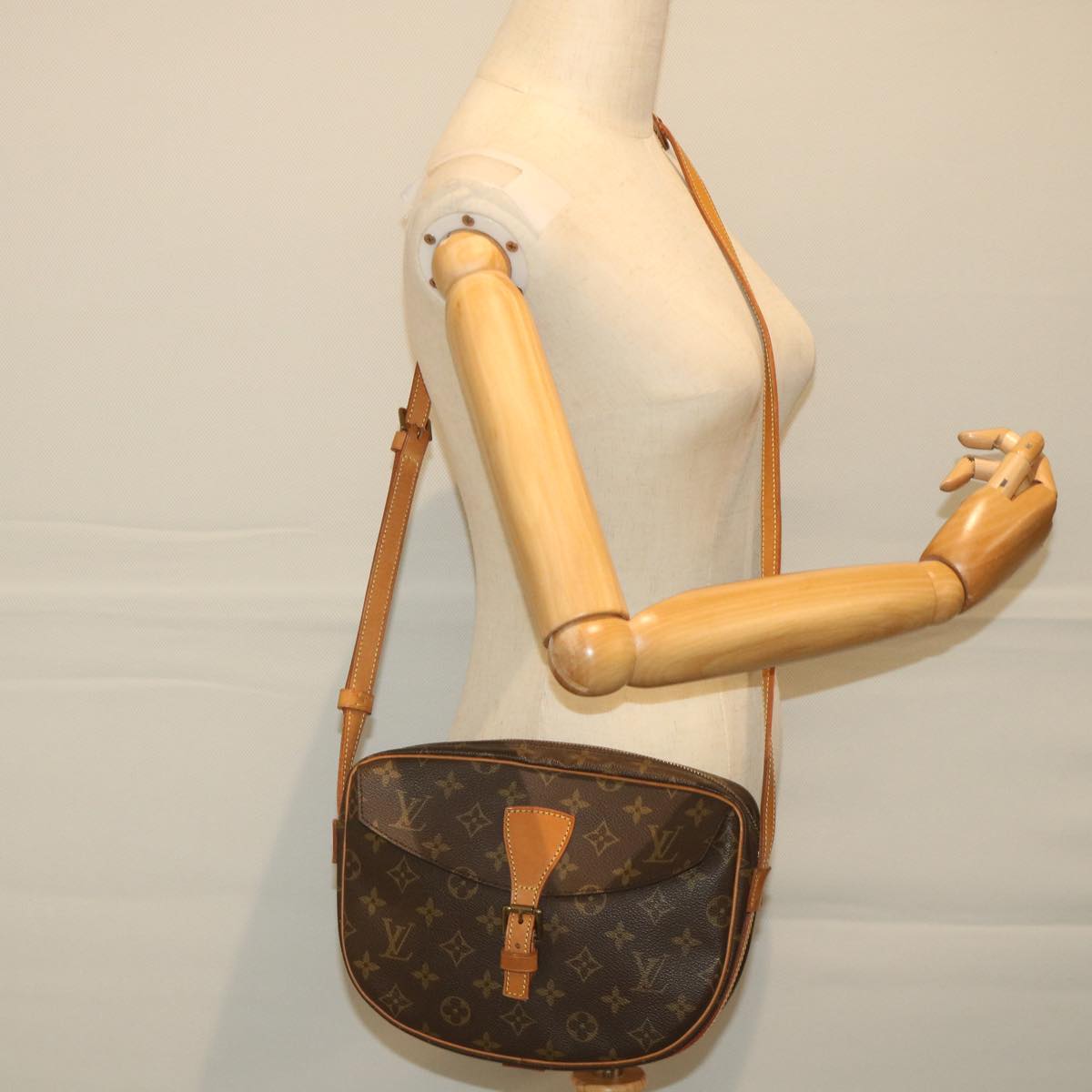 LOUIS VUITTON Monogram Jeune Fille GM Shoulder Bag M51225 LV 58166