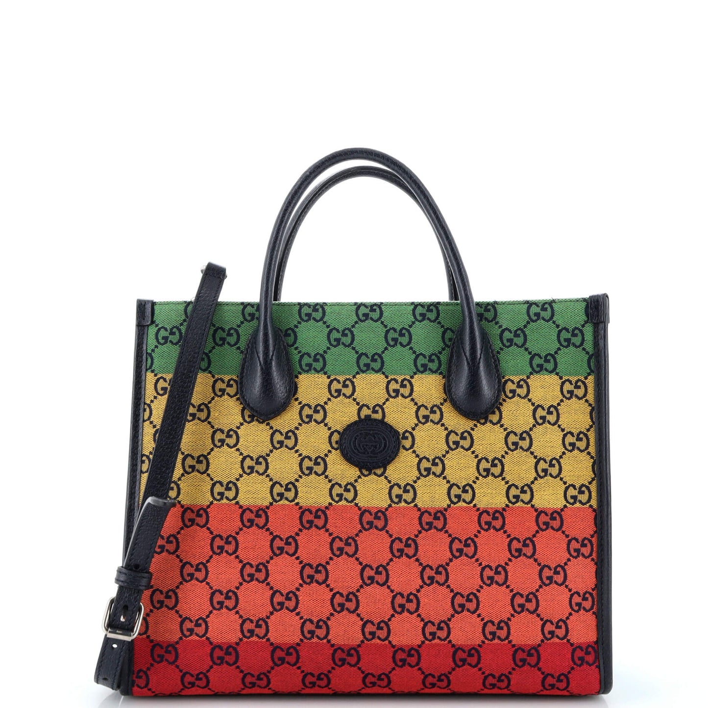 Luxury Gucci Trending 2025 Structured Top Handle Open Tote GG Canvas Small