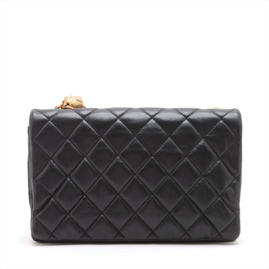 Chanel Matrasse Leather Chain Shoulder Bag Black G AS3393