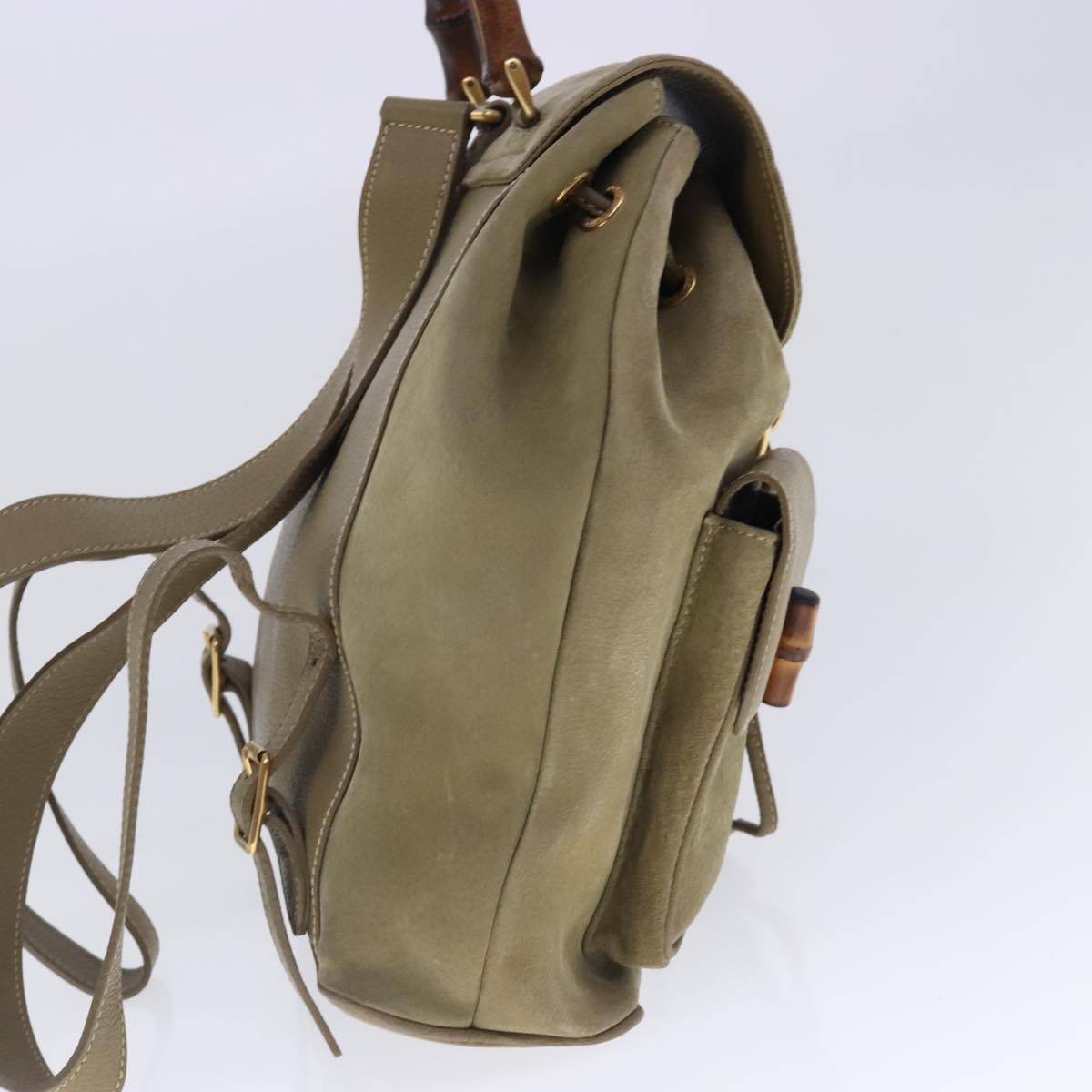 Luxury Gucci Trending 2025 Bamboo Suede Backpack Bag