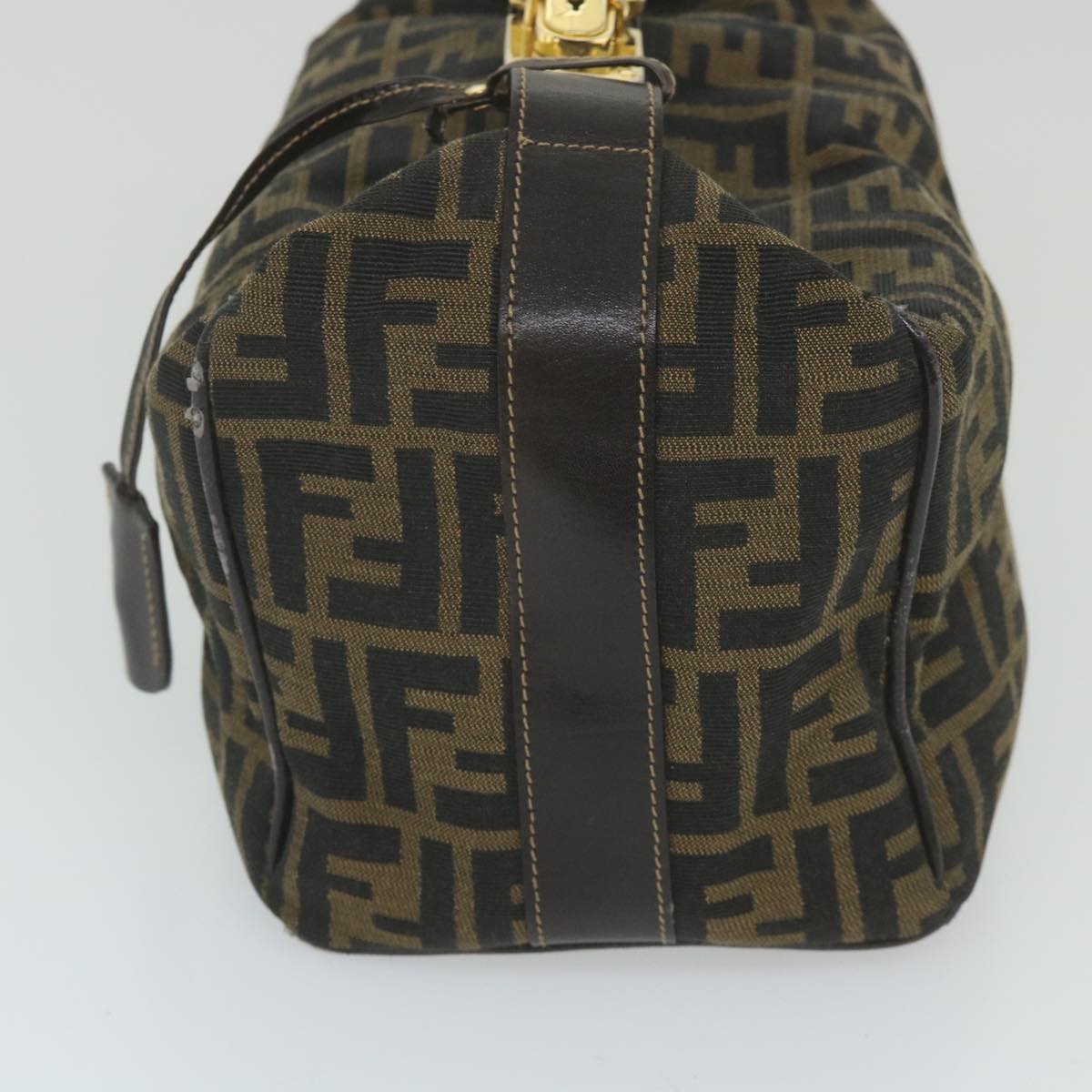 Luxury FendiZucca Canvas Vanity Cosmetic Pouch Black Brown59688