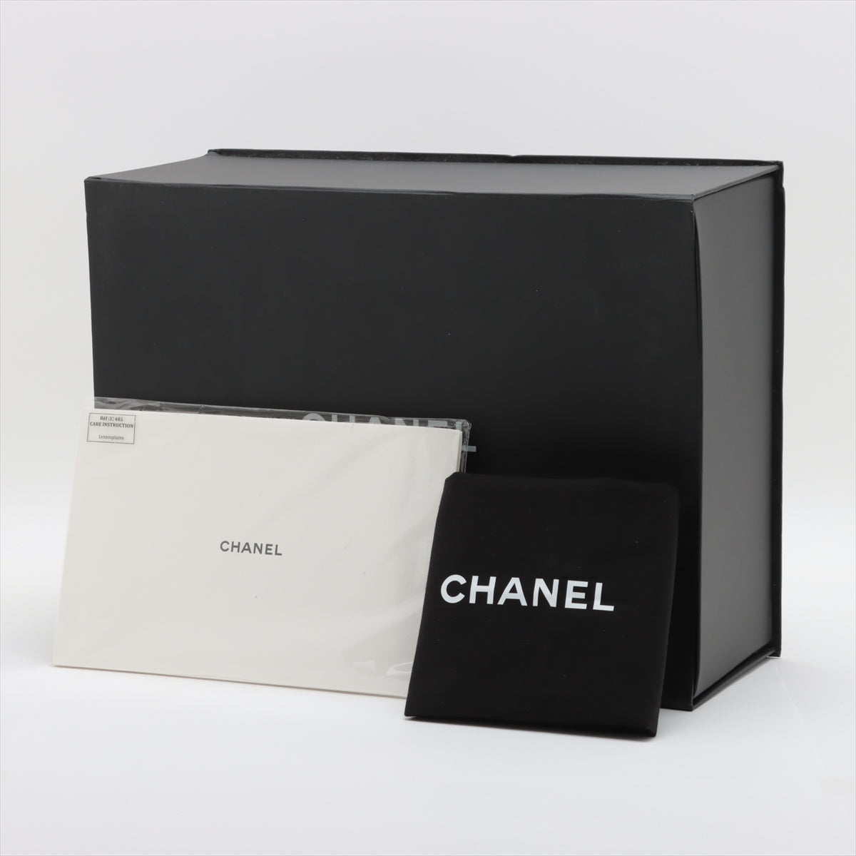 Chanel Lambskin Chain Shoulder Bag Black G AS2910 ay