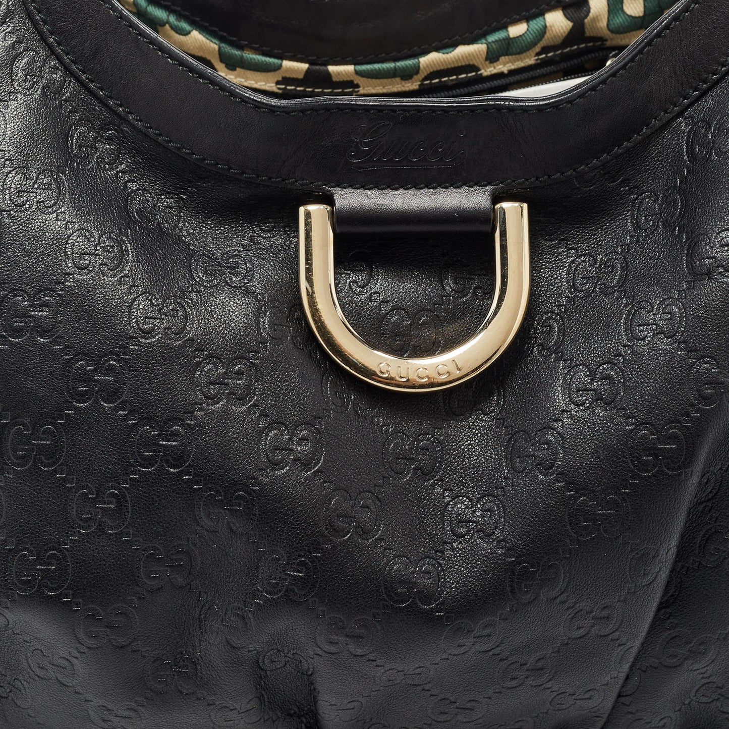 Luxury Gucci Trending 2025 Black Luxury Gucci Trending 2025ssima Leather Large Abbey D Ring Shoulder Bag