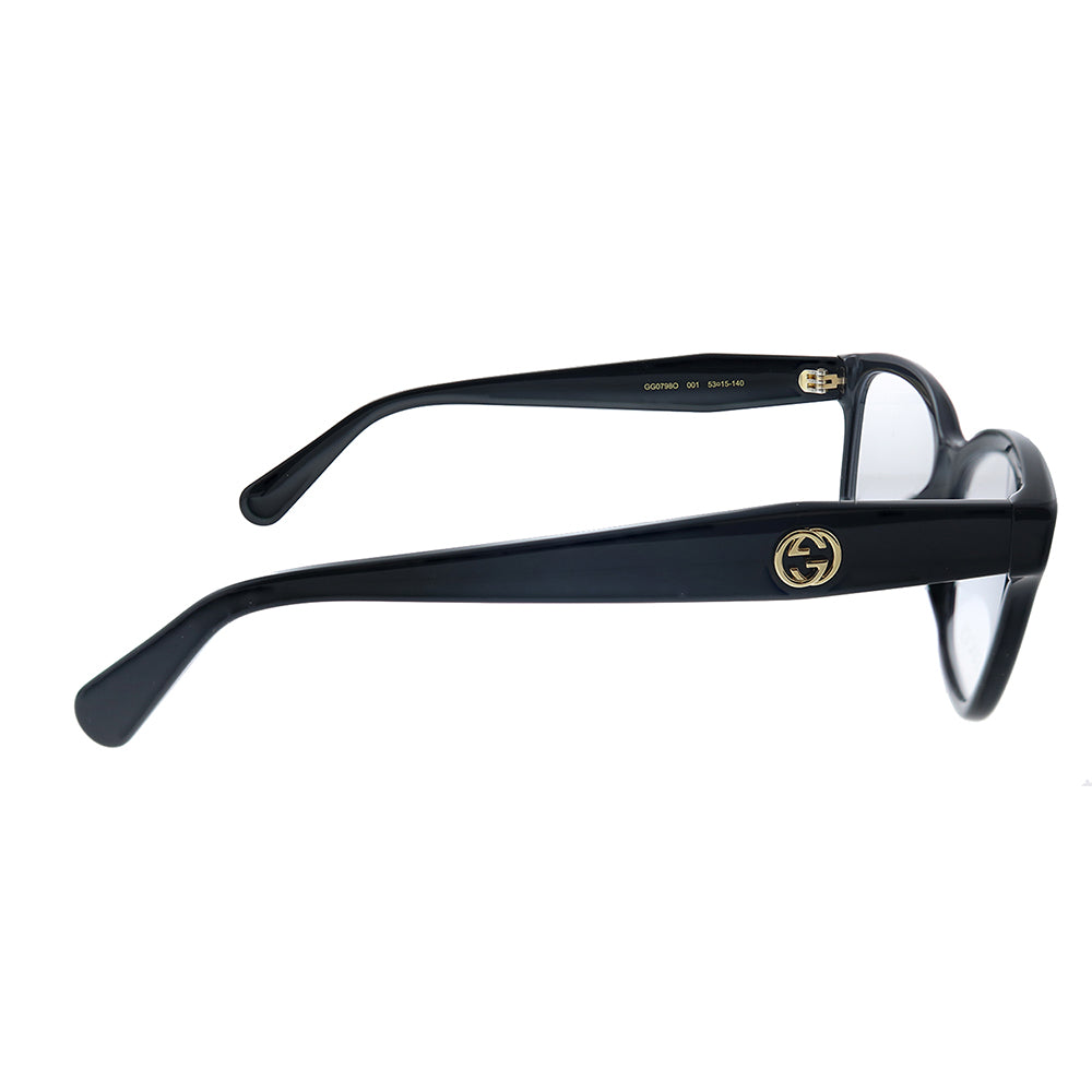 Gucci GG 0798O 001 53mm Womens Rectangle Eyeglasses 53mm