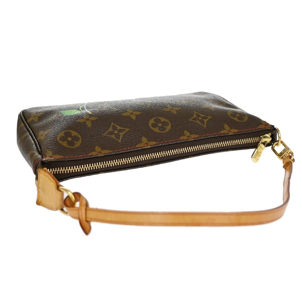 Louis Vuitton Pochette Accessoires Canvas Clutch Bag ()
