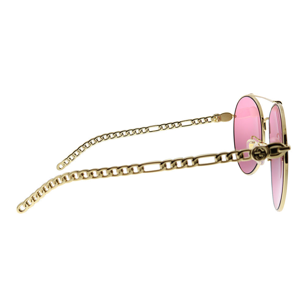 Gucci GG 0725S 003 Womens Pilot Sunglasses
