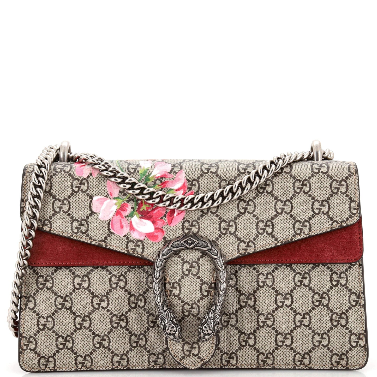 Luxury Gucci Trending 2025 Dionysus Bag Blooms Print GG Coated Canvas Small