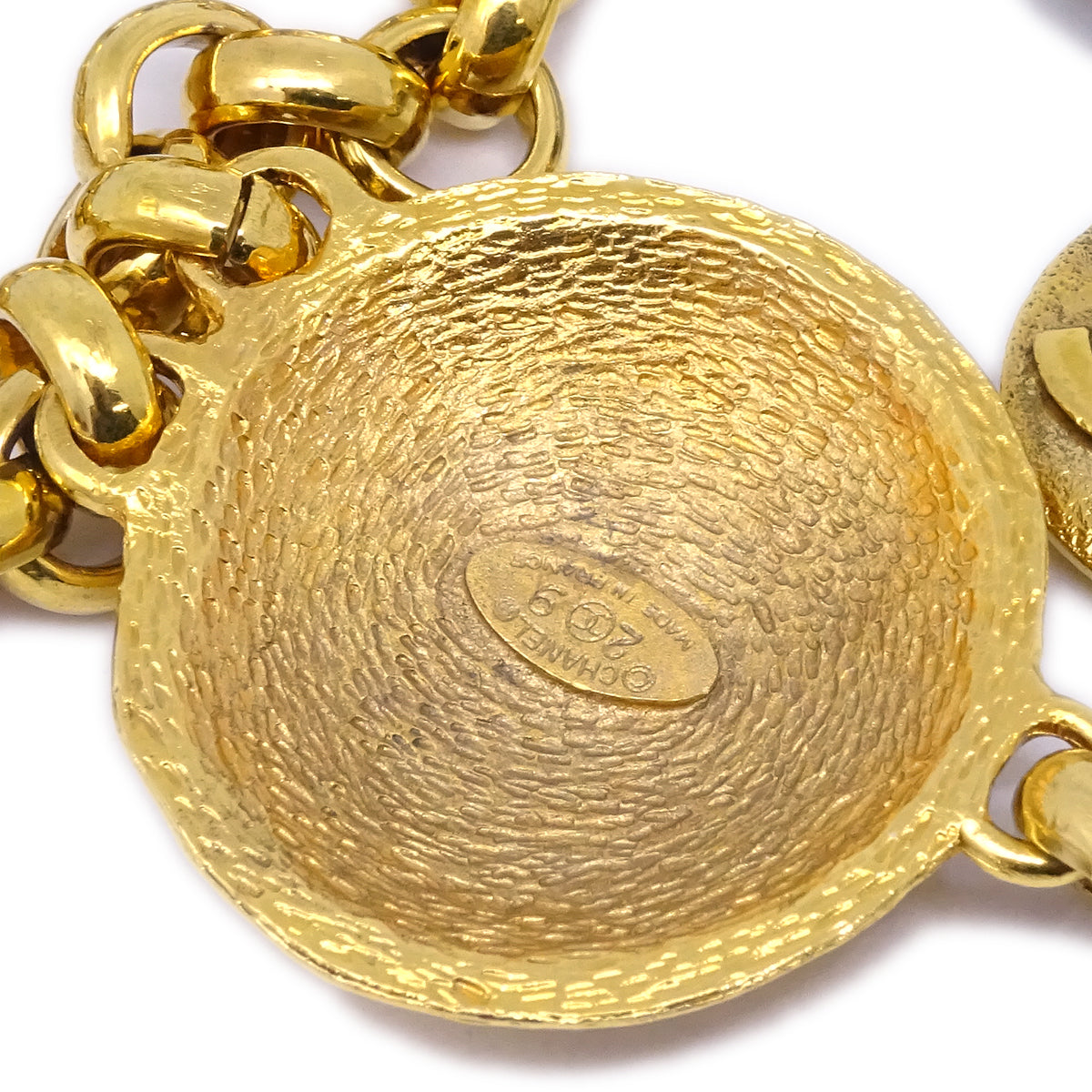 Luxury Chanel Medallion Gold Chain Belt 29/6123 Small New
