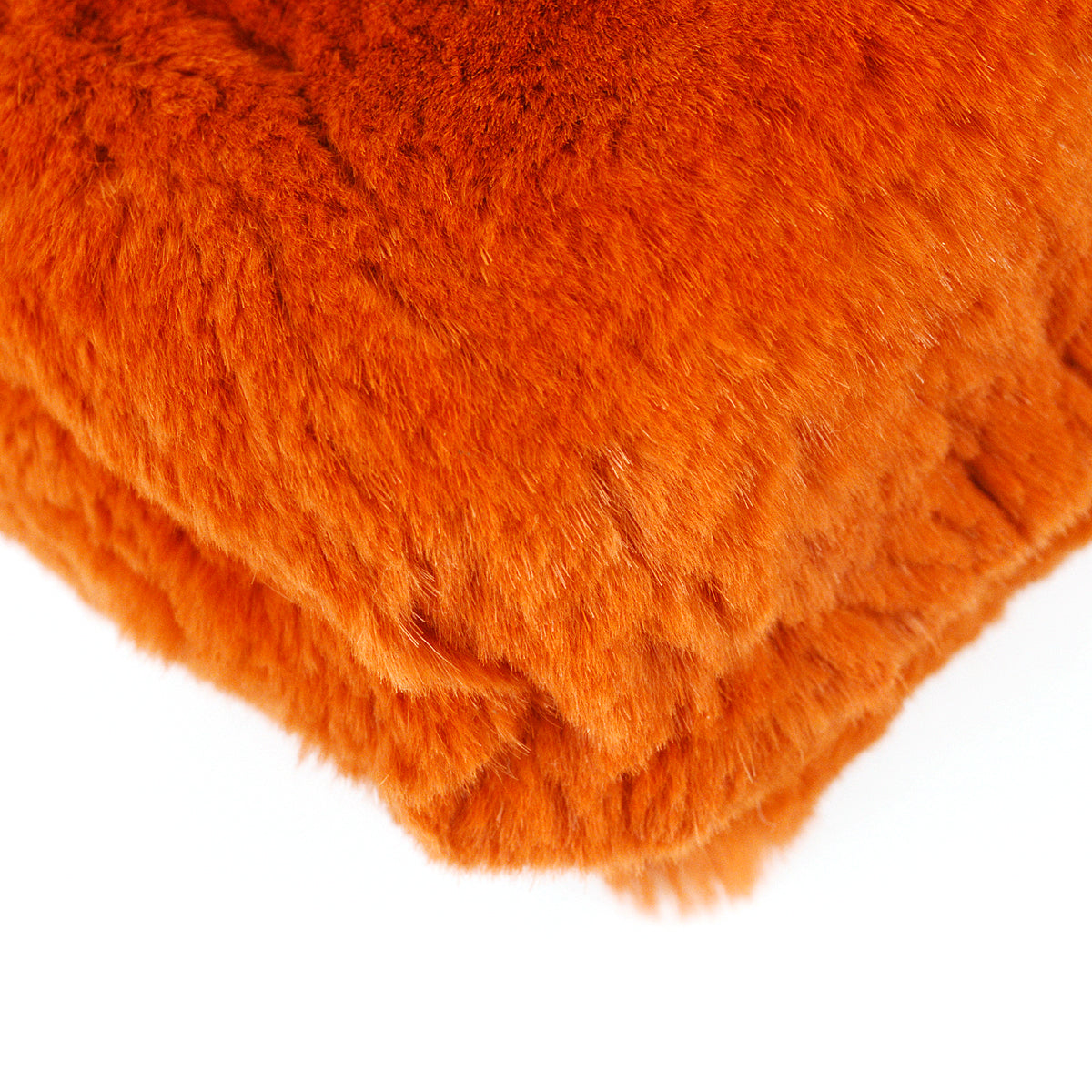 Luxury Chanel 2000-2001 Chain Shoulder Bag Orange Fur
