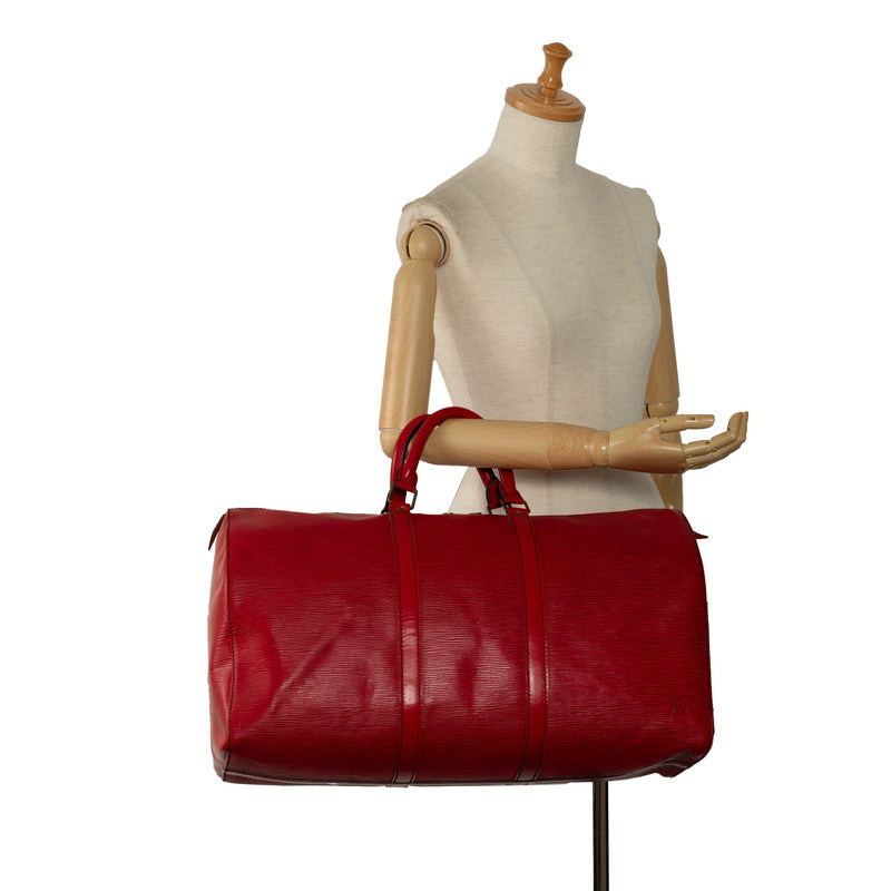 Louis Vuitton Epi Kypopur 50 Boston Bag Travel Bag M42967 Castilian Red Leather Louis Vuitton
