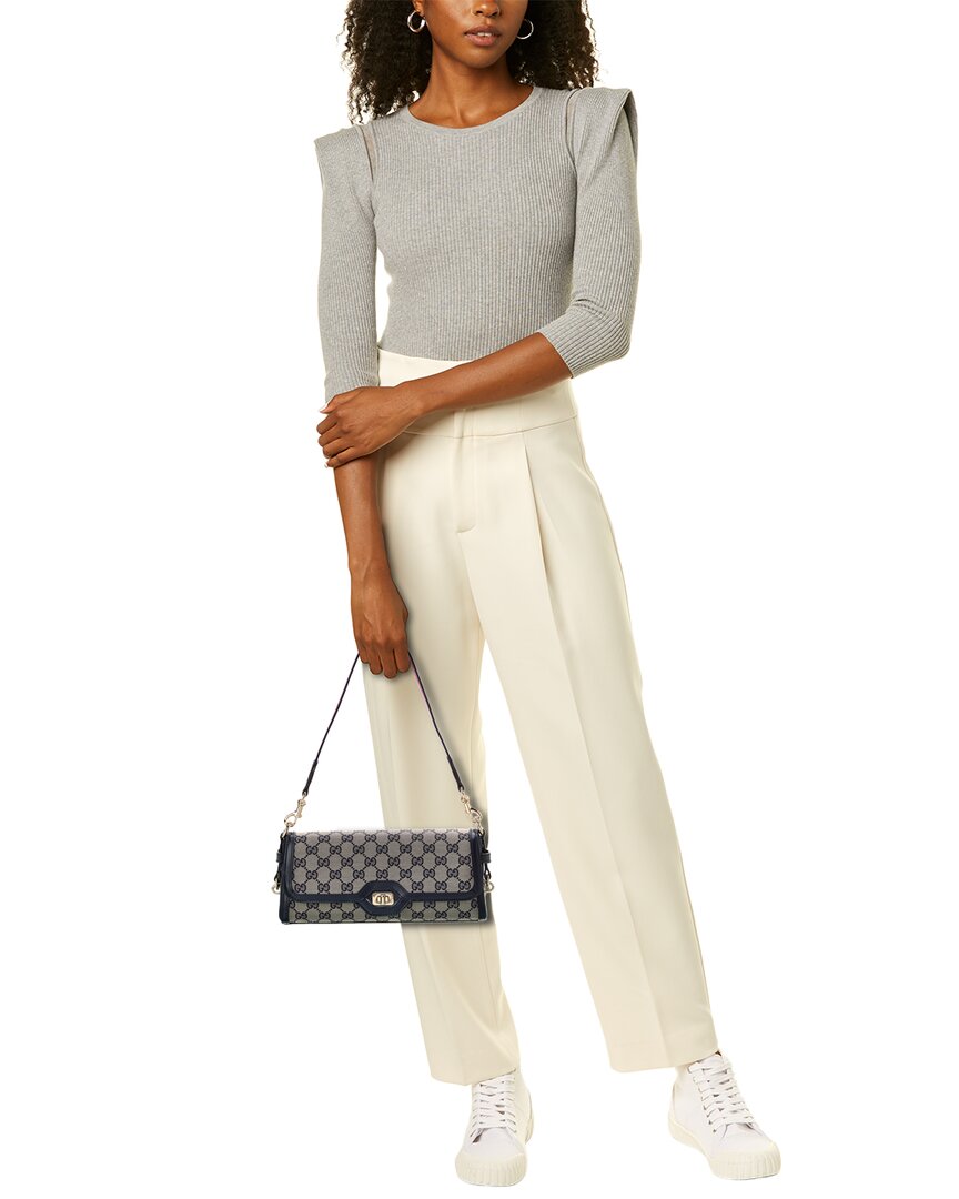 Luxury Gucci Trending 2025 Luce Small Canvas & Leather Shoulder Bag
