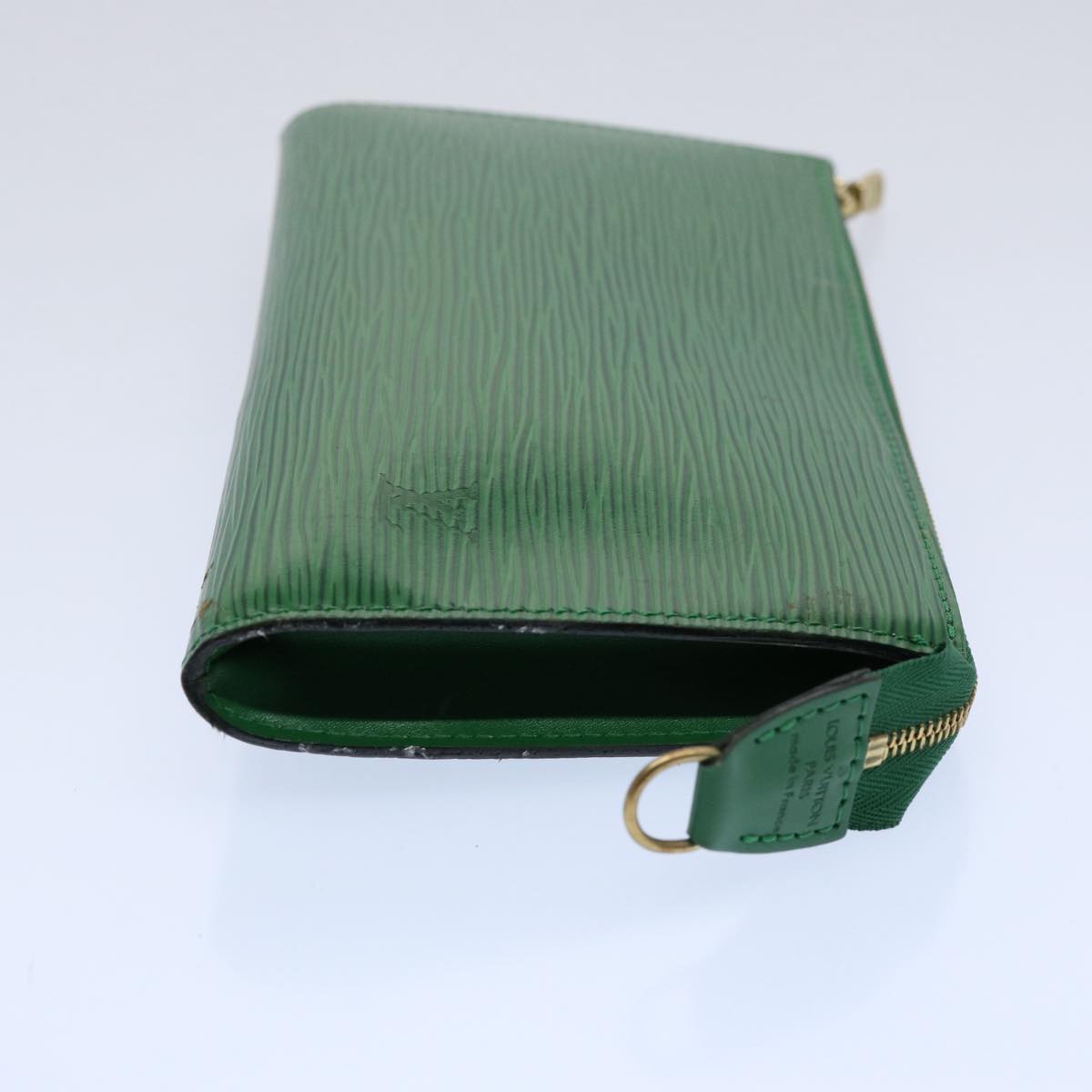 LOUIS VUITTON Epi Pochette Accessoires Pouch Green M52984 LV 60040