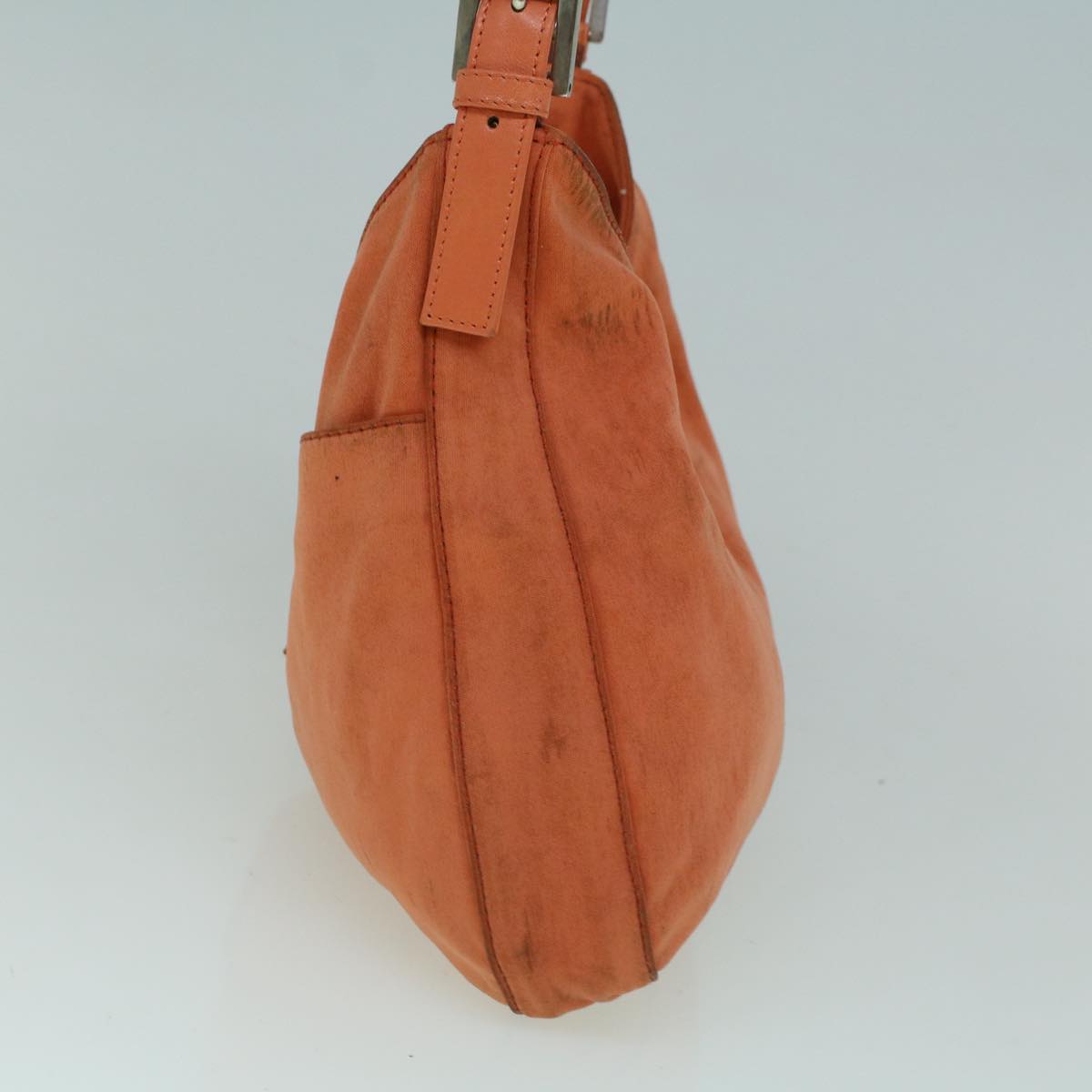 Luxury FendiMamma Baguette Shoulder Bag Nylon Orange60423
