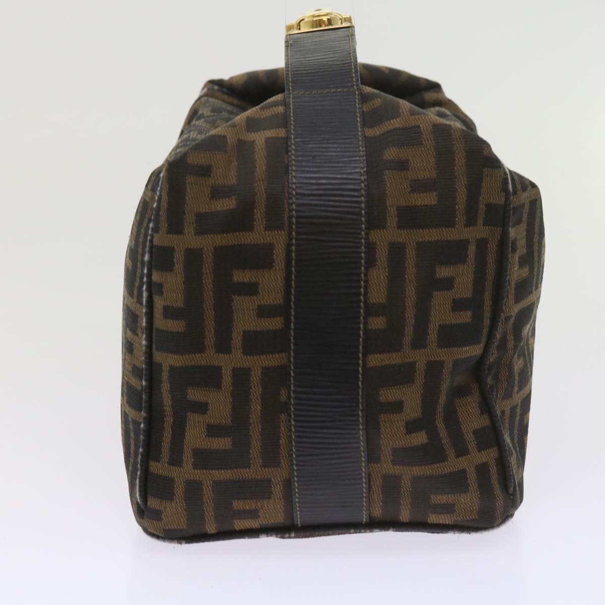 Luxury FendiZucca Canvas Vanity Cosmetic Pouch Black Brown60536