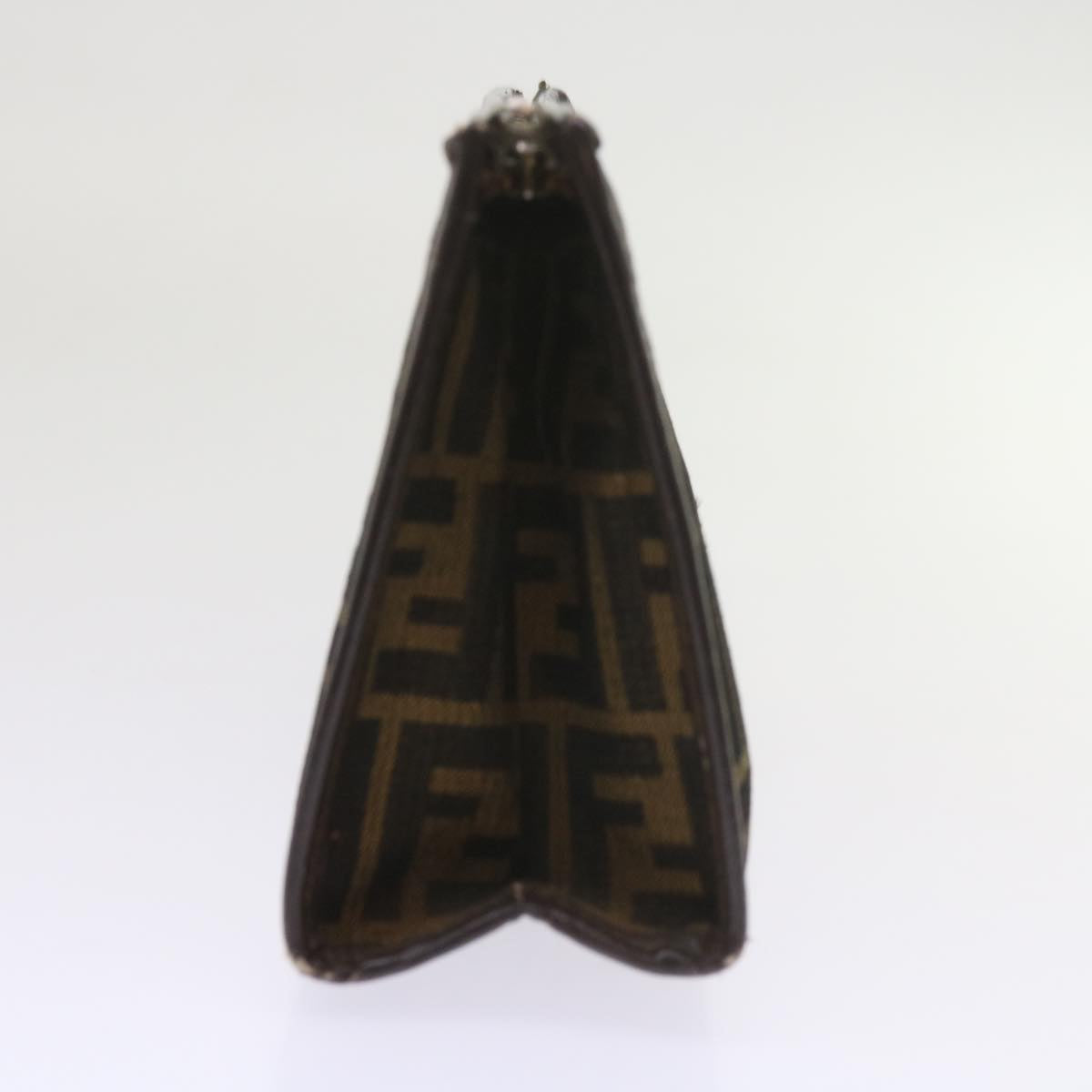 Luxury FendiZucca Canvas Clutch Bag Black Brown60602