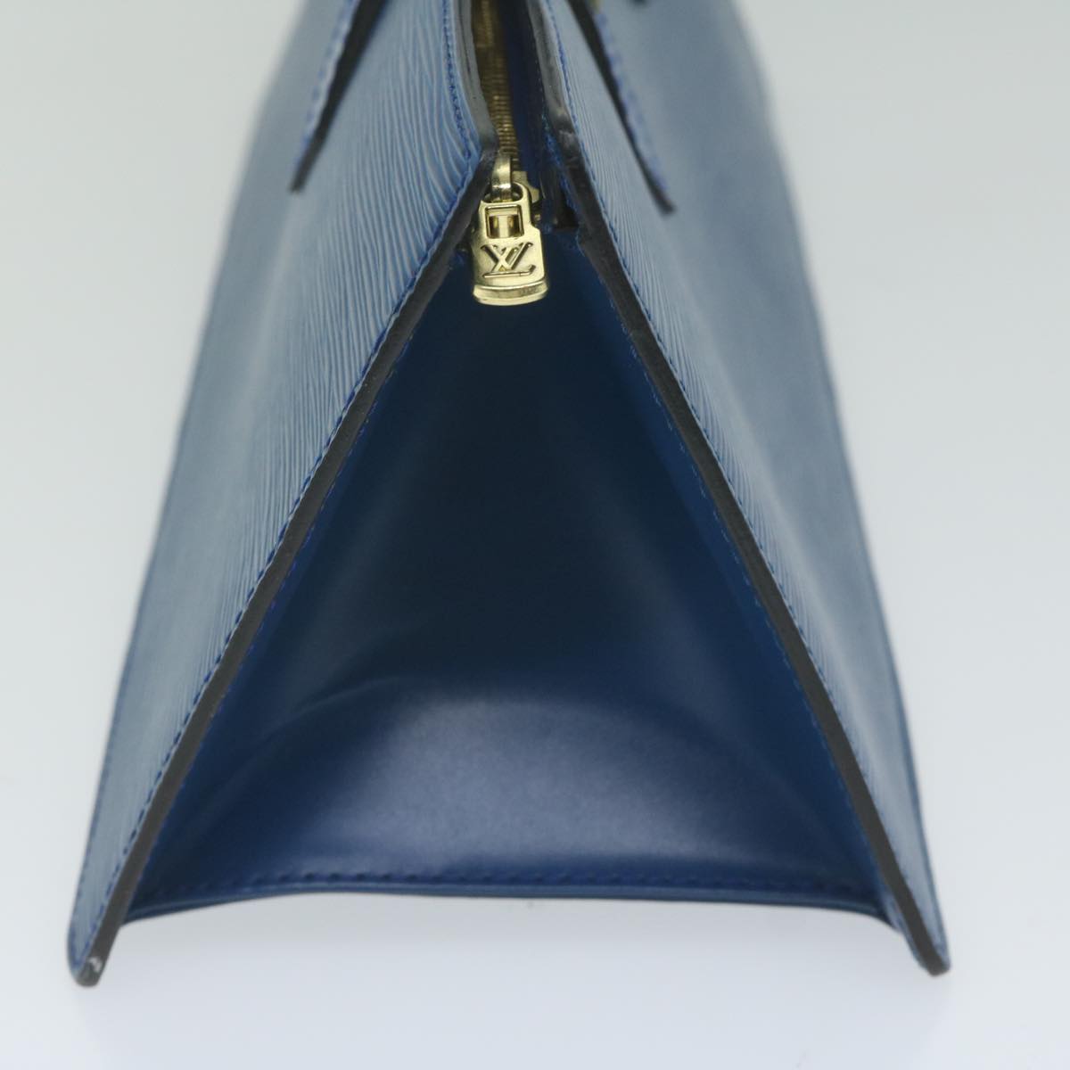 LOUIS VUITTON Epi Sac Triangle Hand Bag Blue M52095 LV 61394