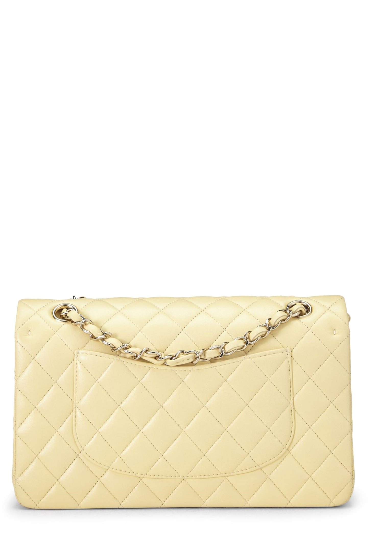 Chanel, Yellow Calfskin Classic Double Flap Medium, Yellow
