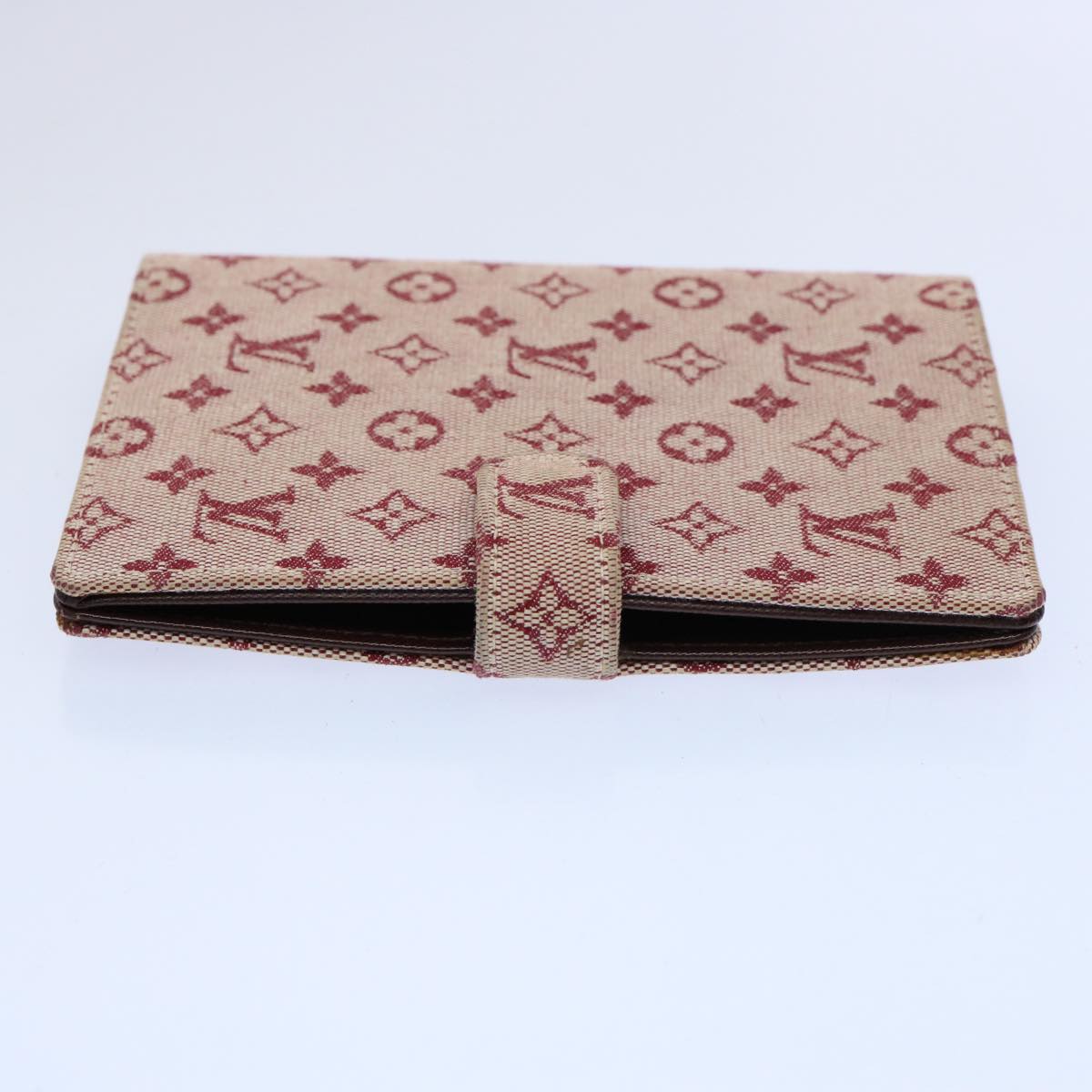 LOUIS VUITTON Monogram Mini Agenda PM Day Planner Cover Red R20912 LV 61679