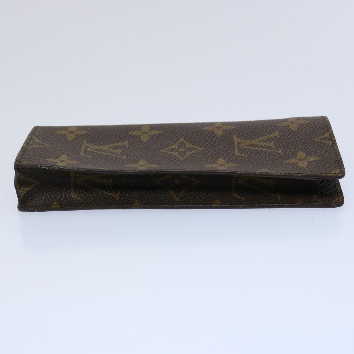 LOUIS VUITTON Monogram Etui Lunettes Simple Glasses Case M62962 LV 61714