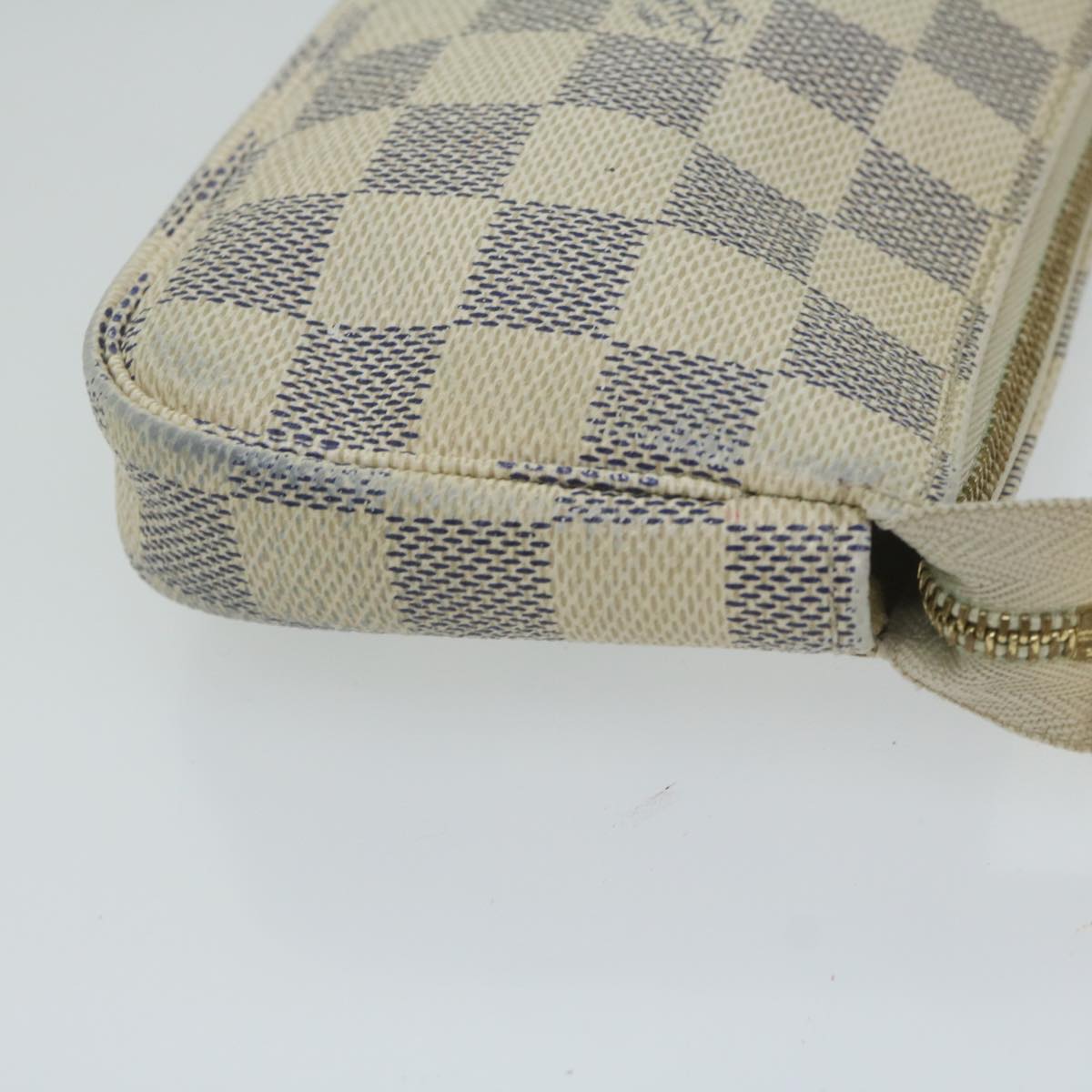 LOUIS VUITTON Damier Azur Mini Pochette Accessoires Pouch N58010 LV 61985