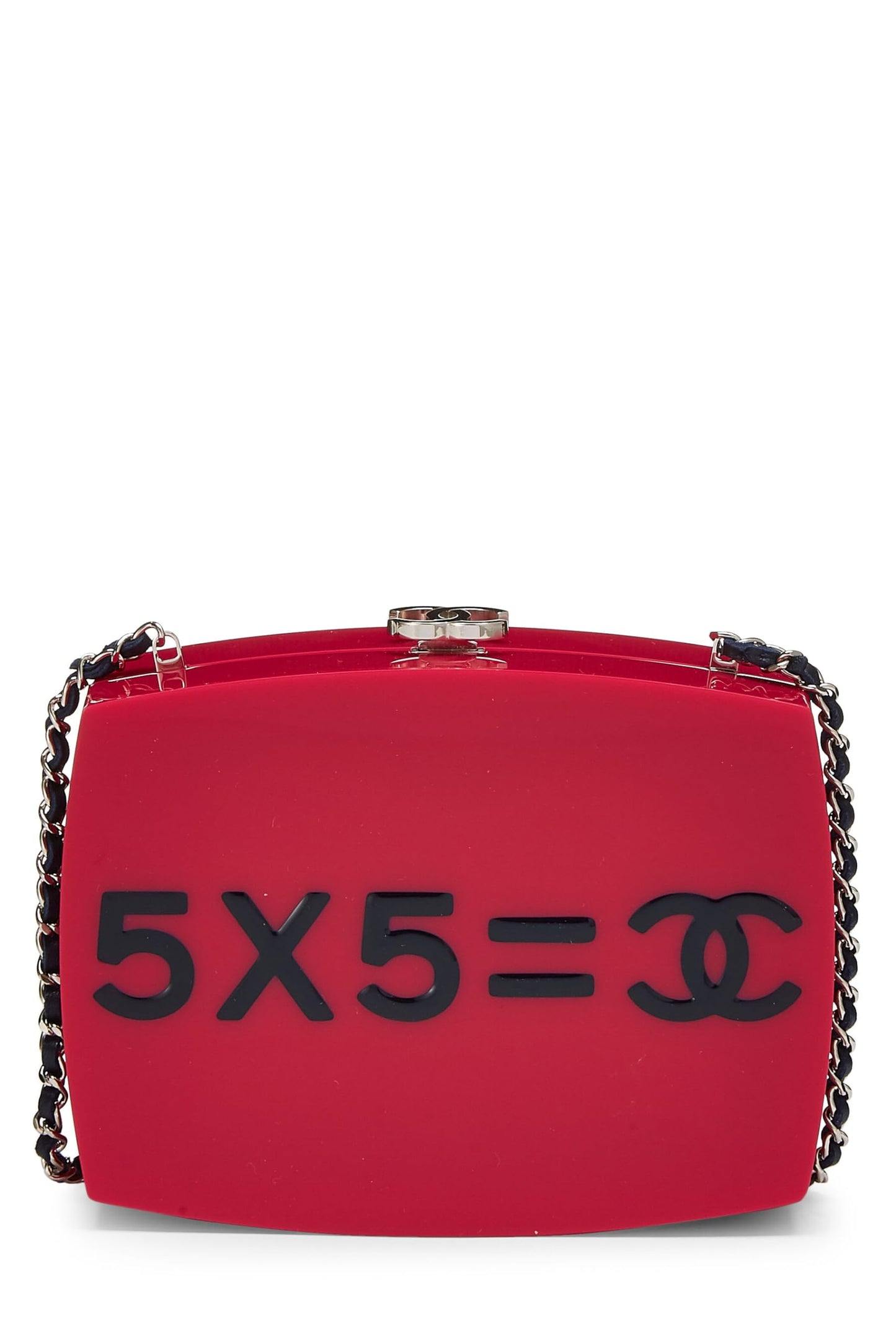 Chanel, Pink Acrylic '5x5=CC' Minaudière Mini Bag, Pink