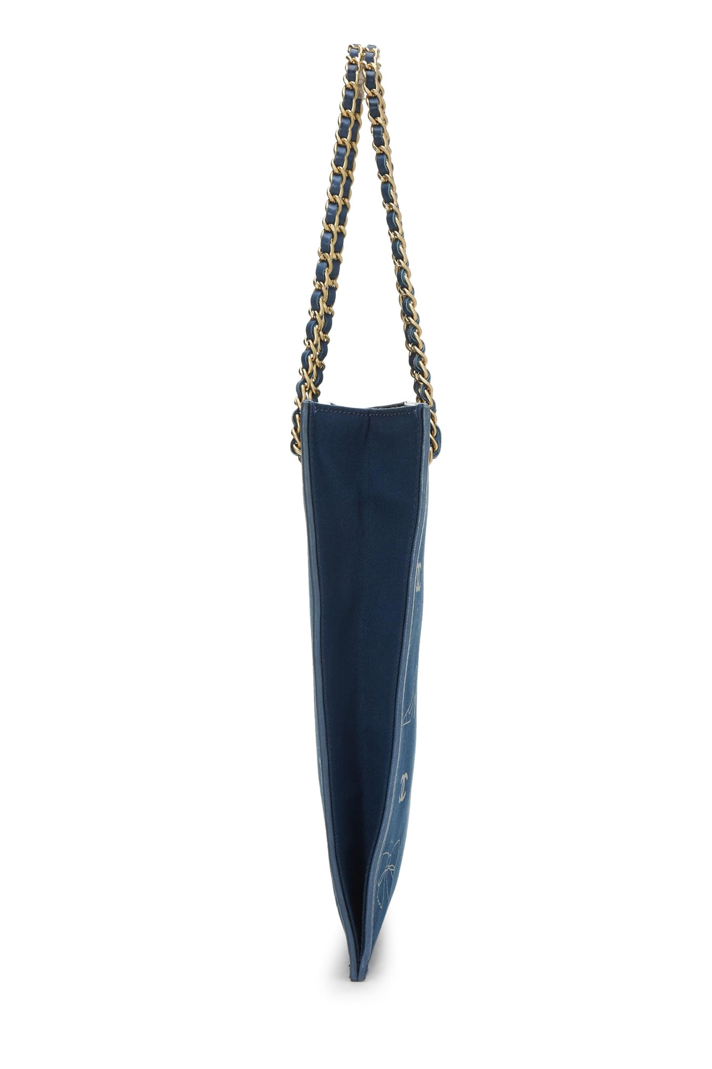 Chanel, Blue Canvas Icon Print Small, Blue