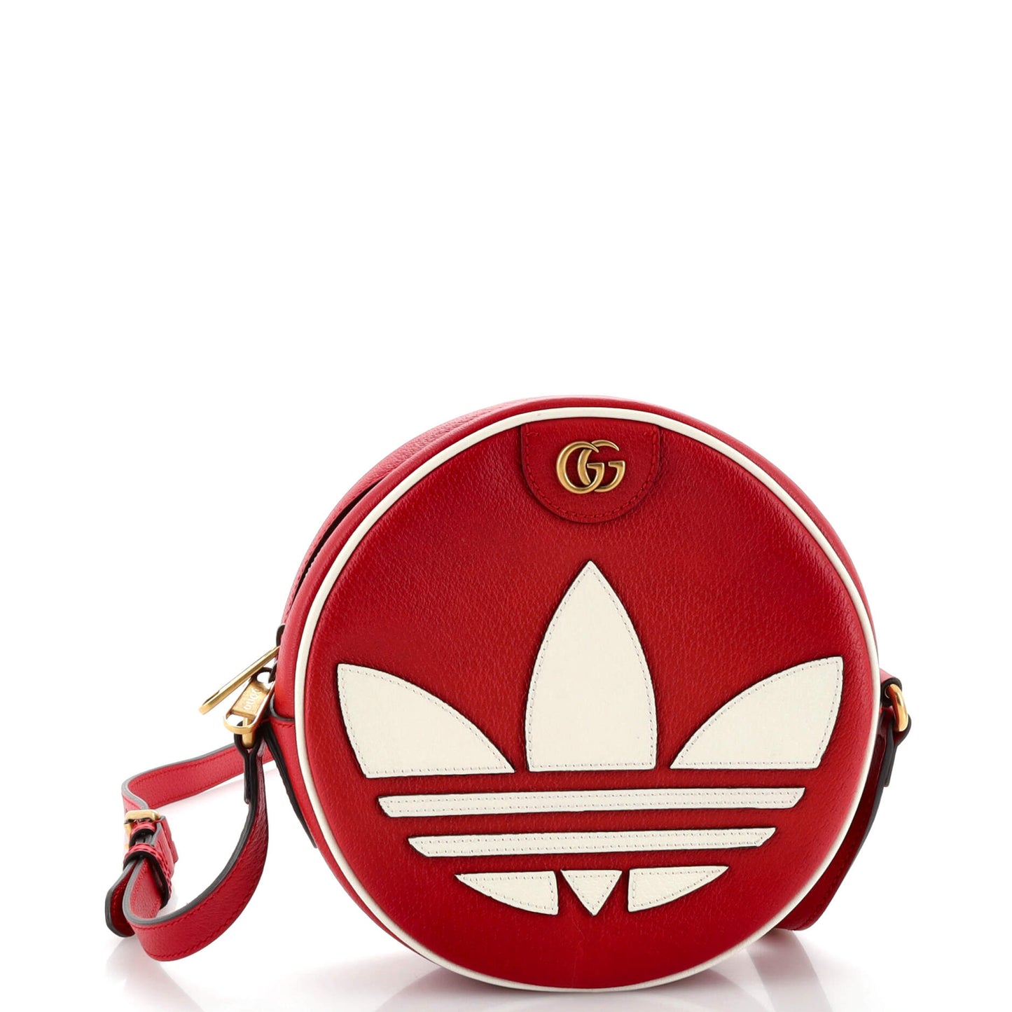 Luxury Gucci Trending 2025 x adidas Ophidia Round Crossbody Bag Leather Small