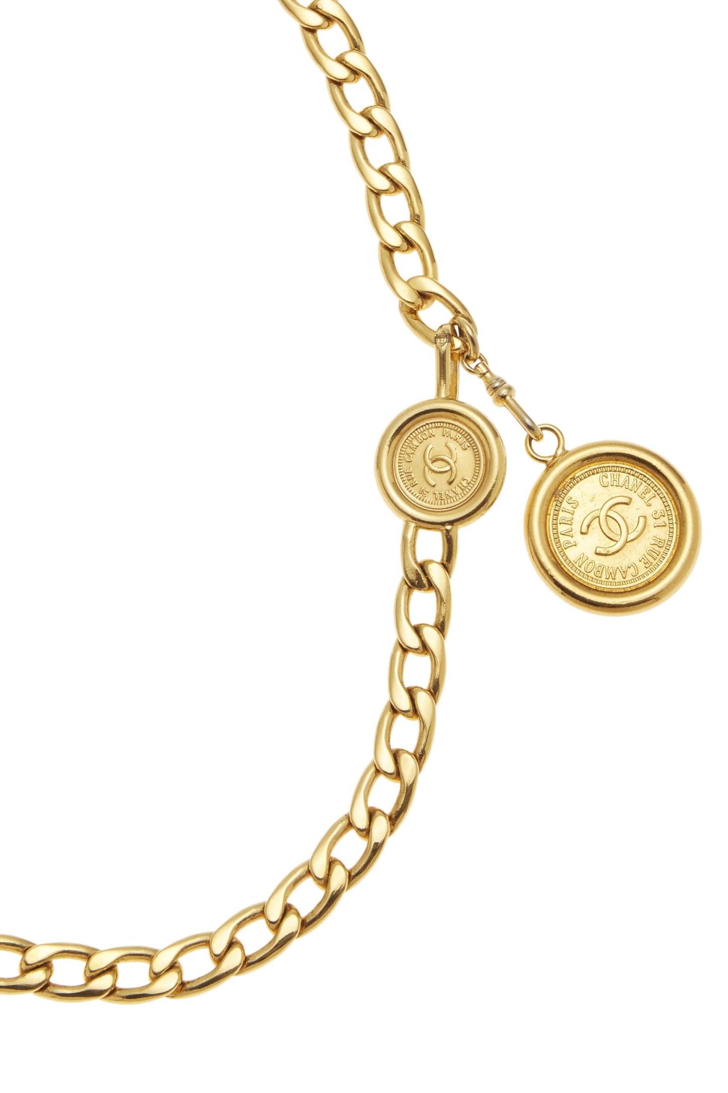 Chanel, Gold 'CC' Chain Belt, Gold