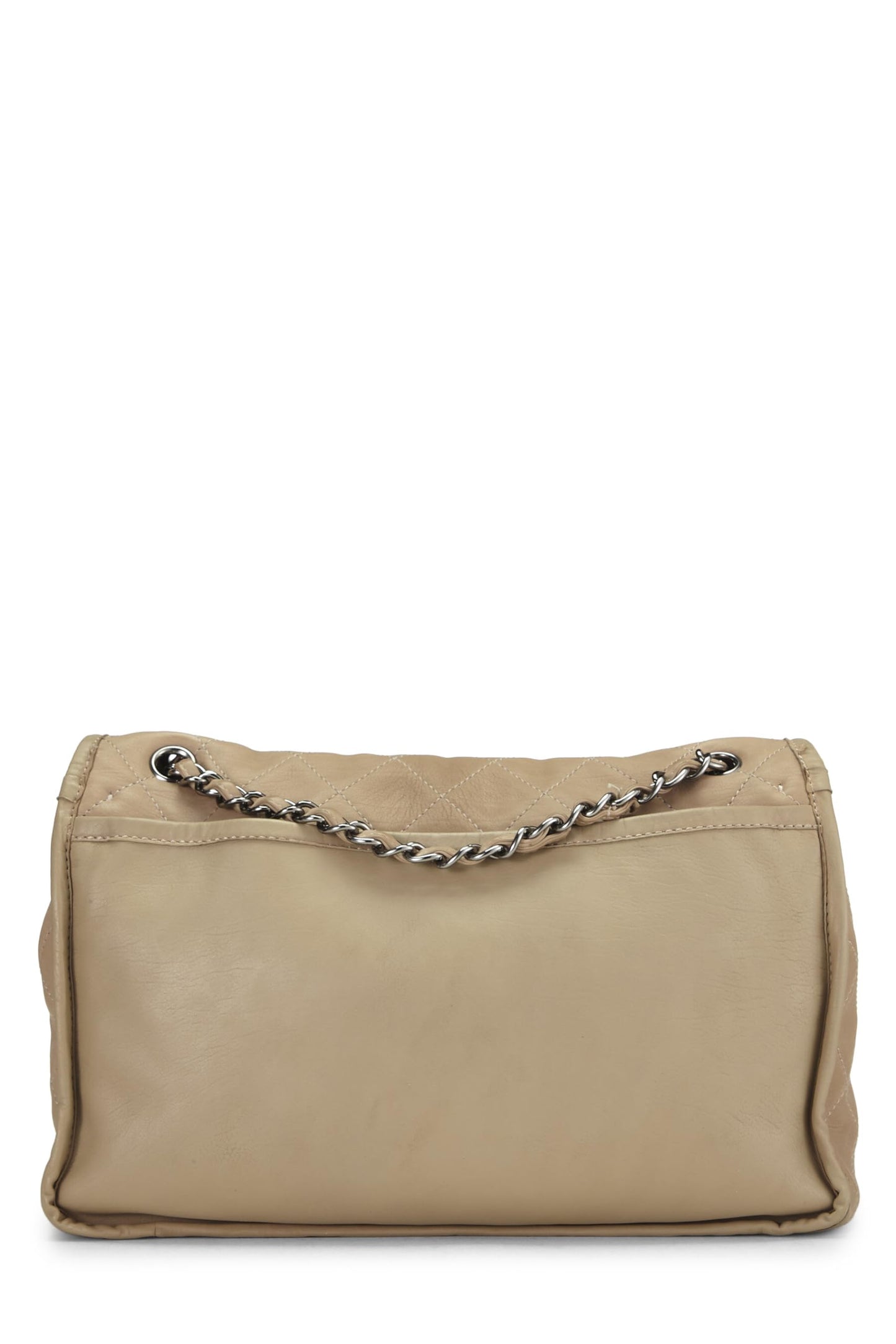 Chanel, Beige Quilted Lambskin Natural Beauty Flap Bag Large, Beige